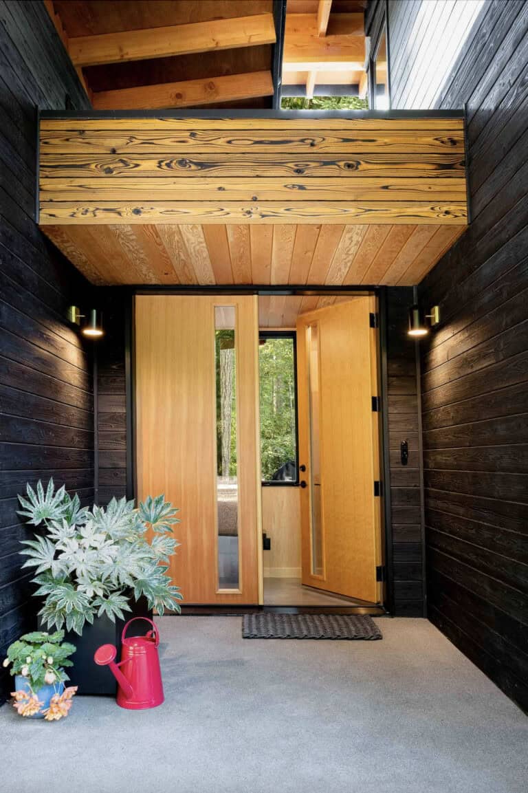 Image showcasing A stunning Scandinavian modern home in the forests of Bainbridge Island