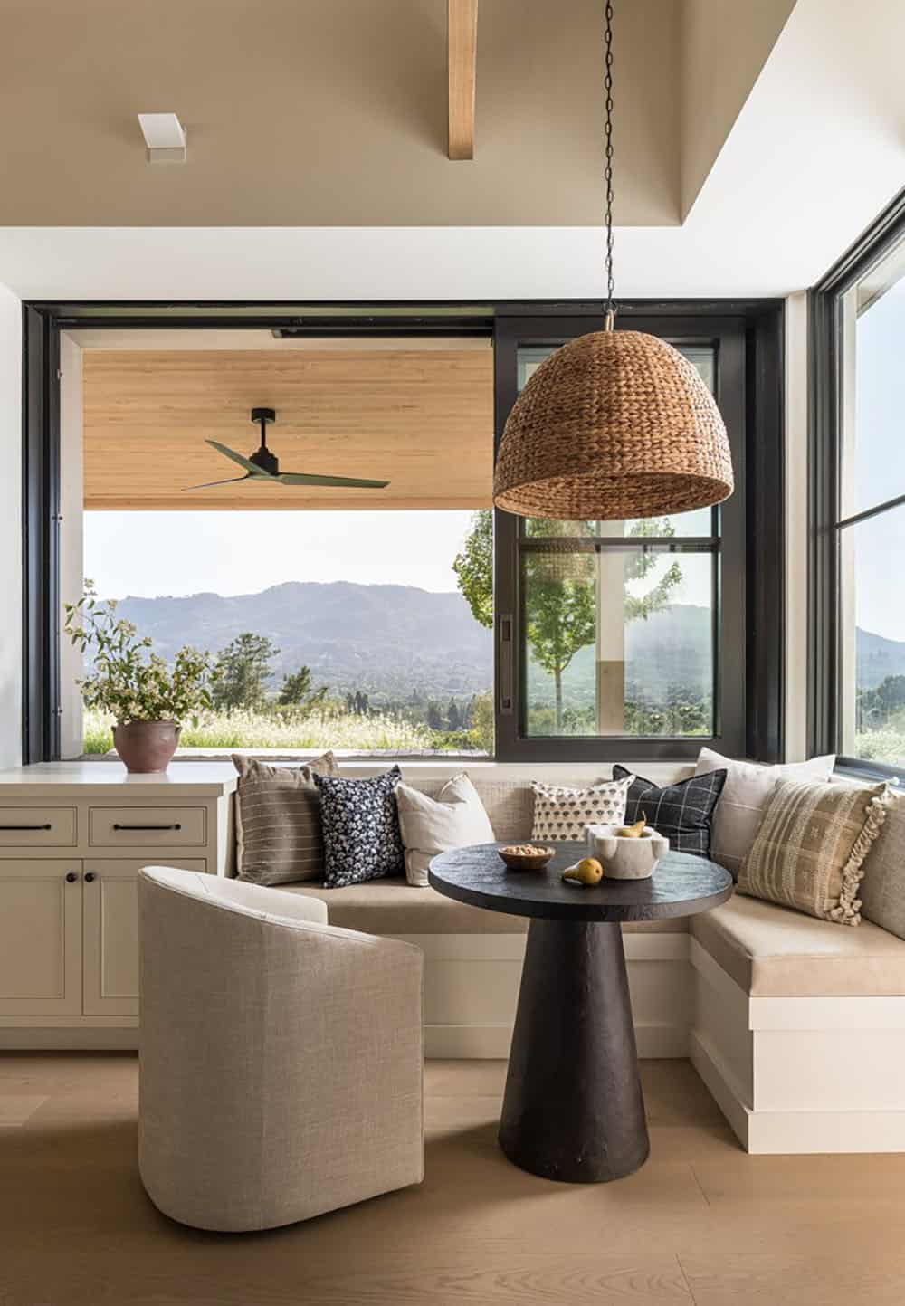 contemporary kitchen breakfast nook