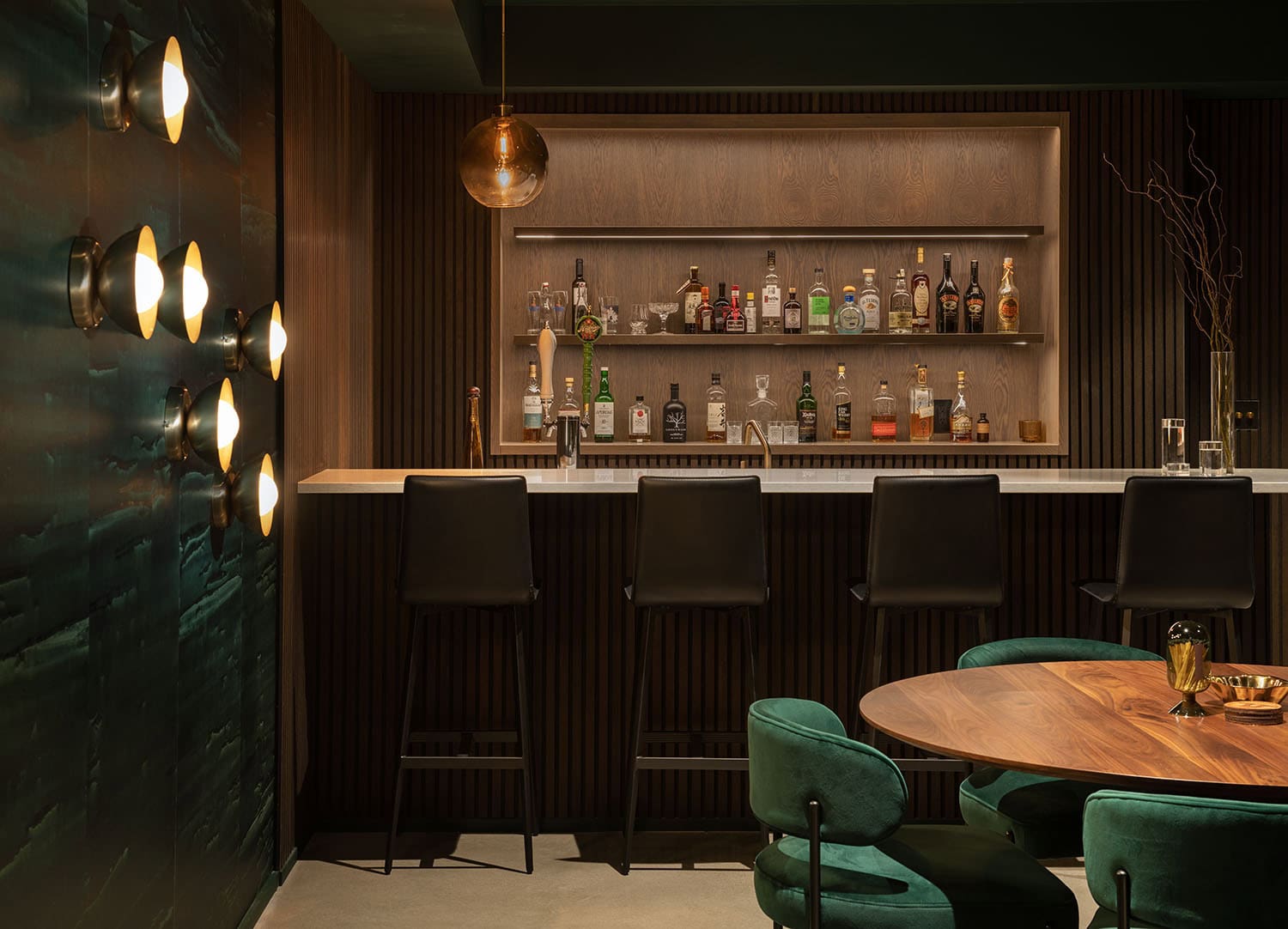 modern speakeasy-style bar