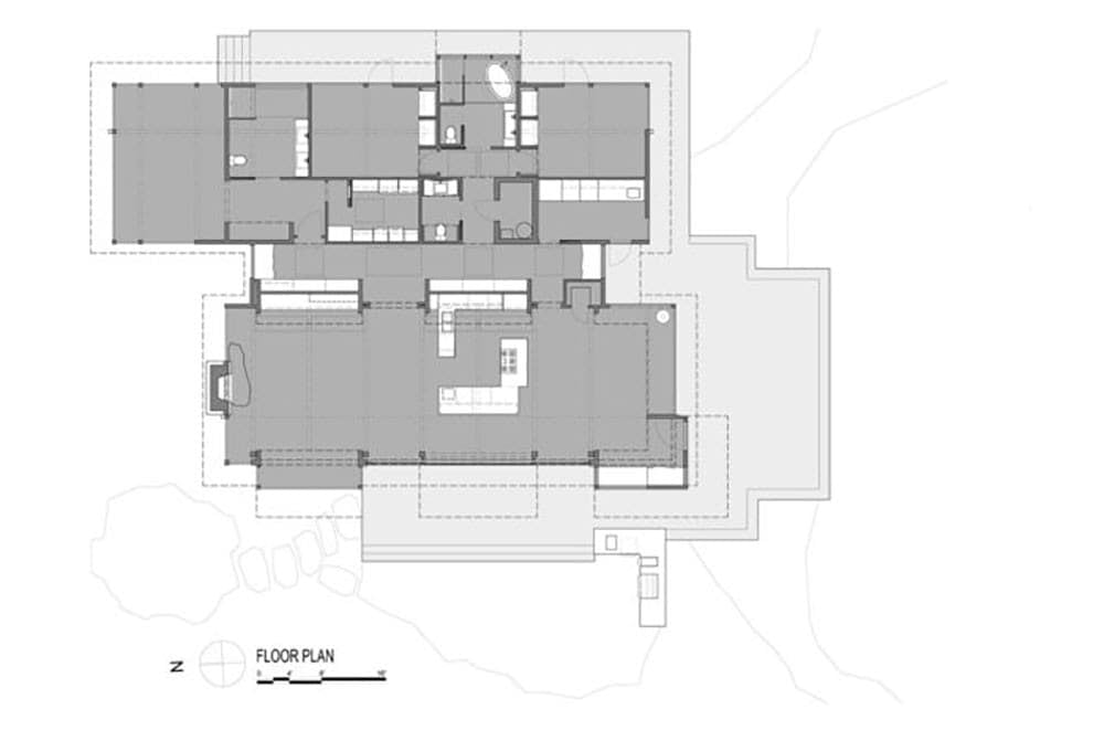 rustic waterfront home floor plan