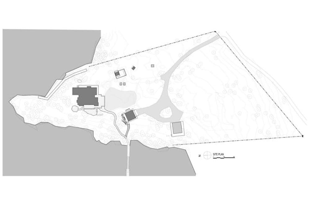 rustic waterfront home site plan