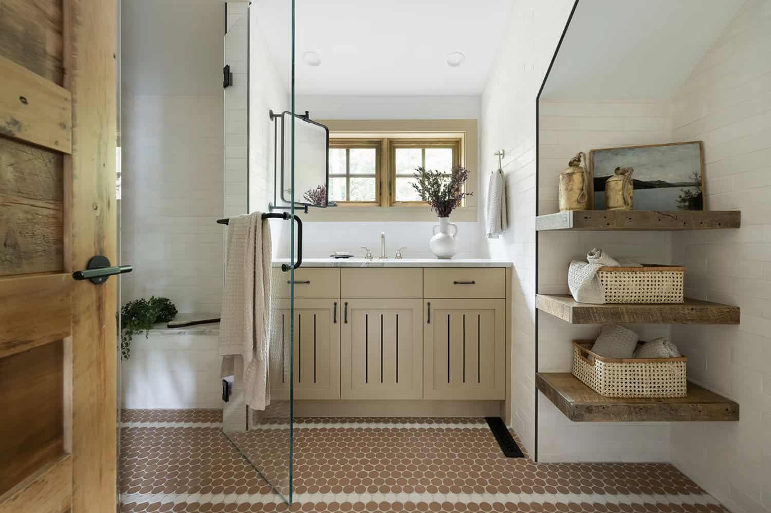 transitional style bathroom