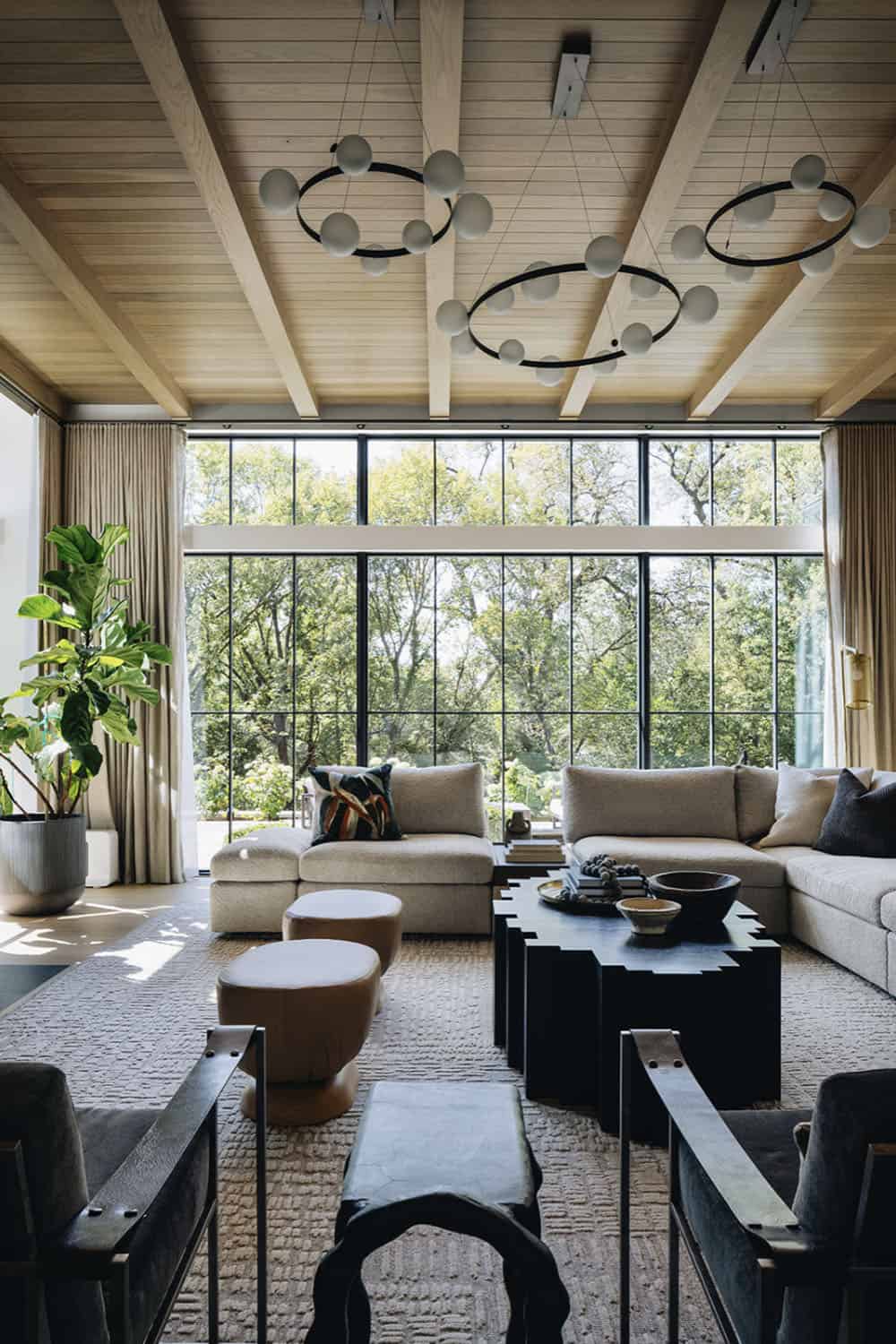 transitional family room