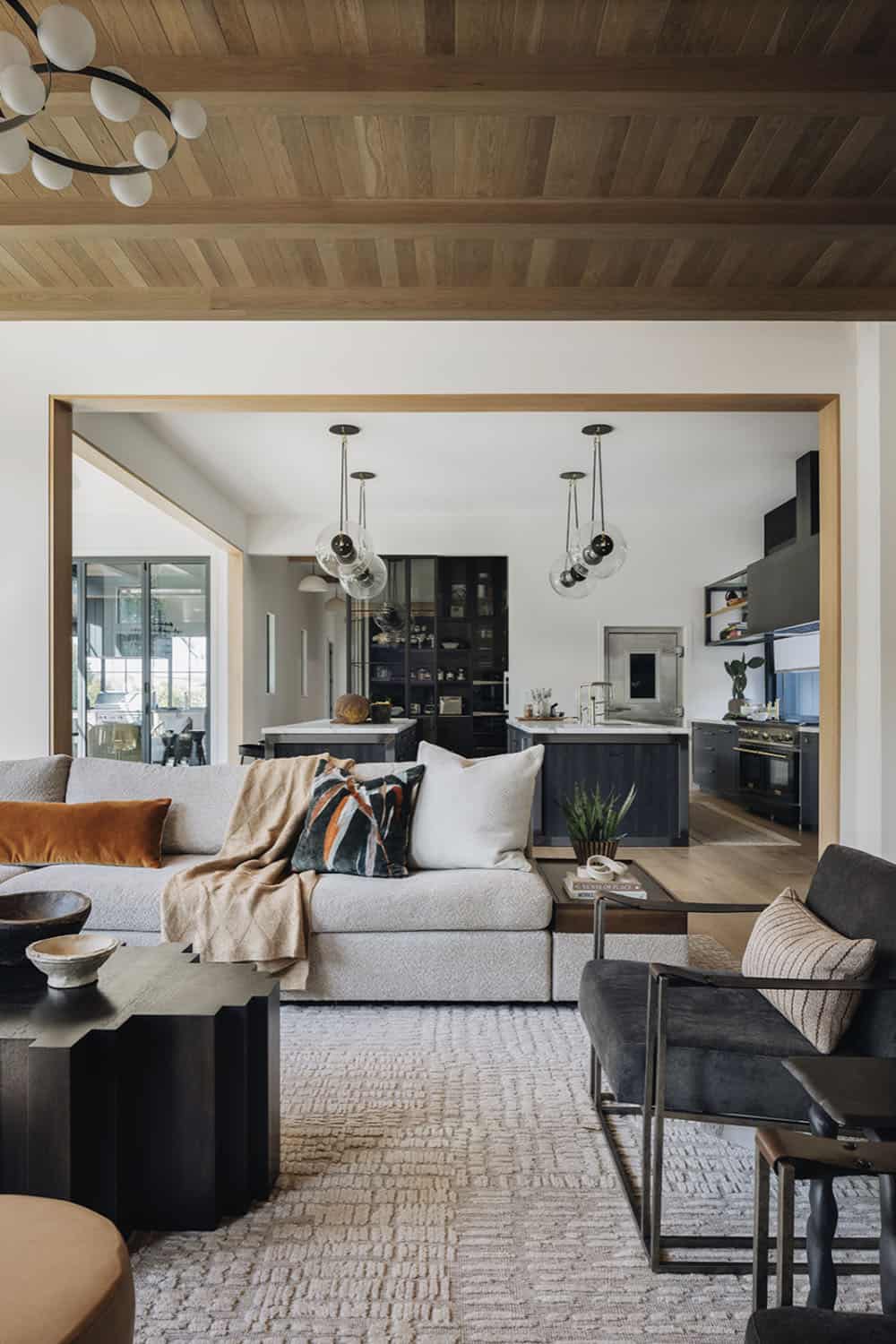 transitional family room