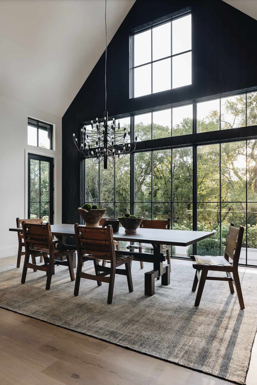transitional dining room