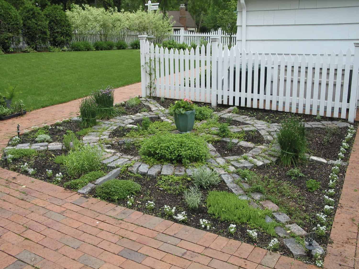 brick garden pathway