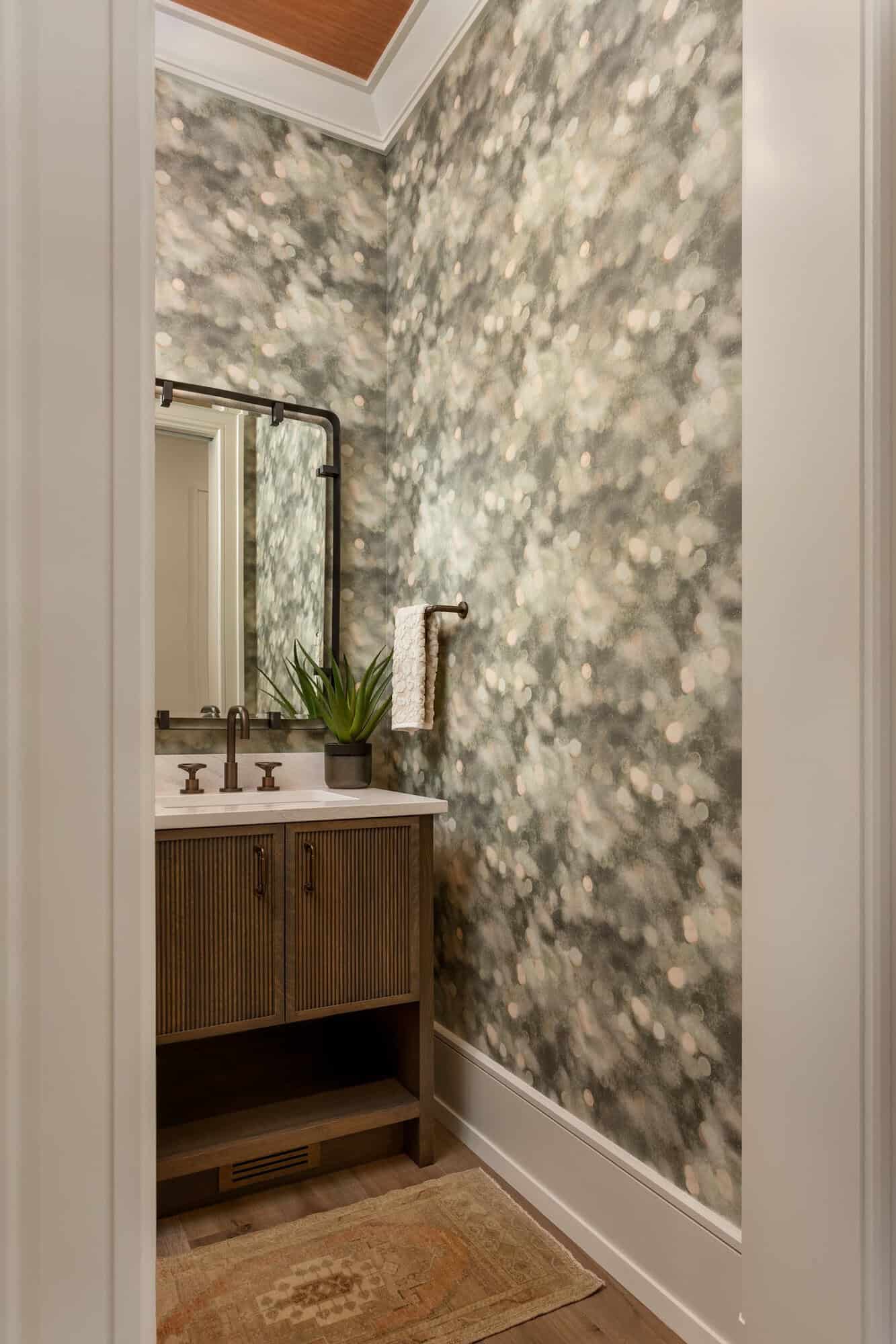 contemporary powder room