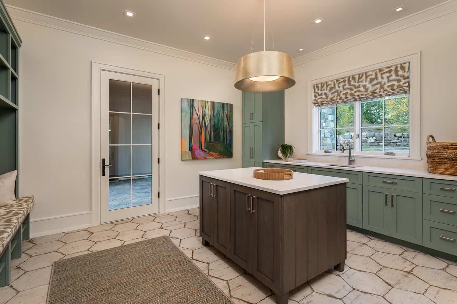 contemporary laundry room