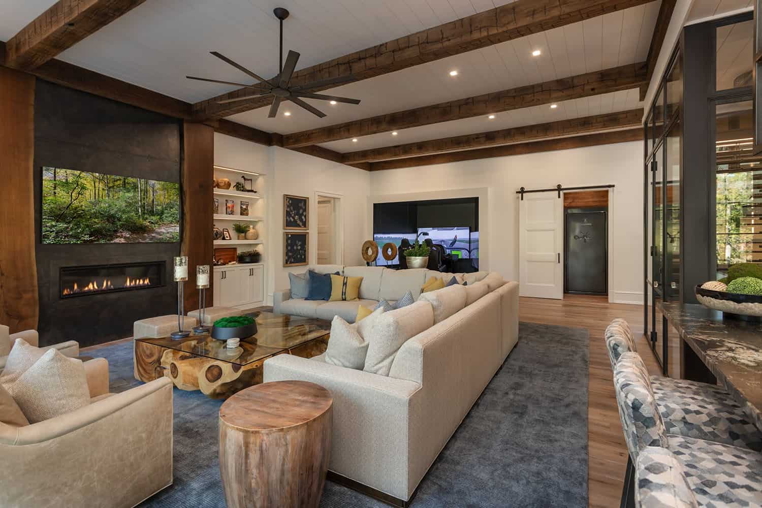 contemporary family room