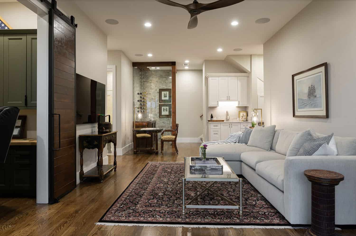 Contemporary family room