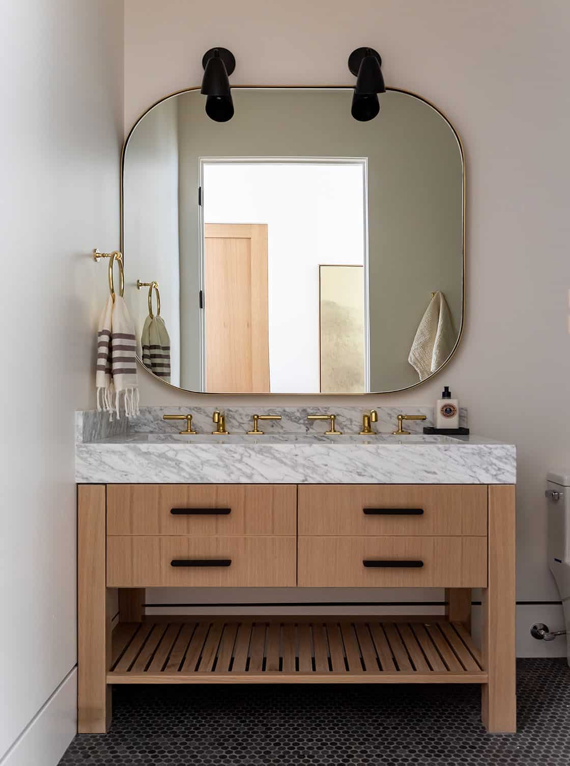 contemporary powder room