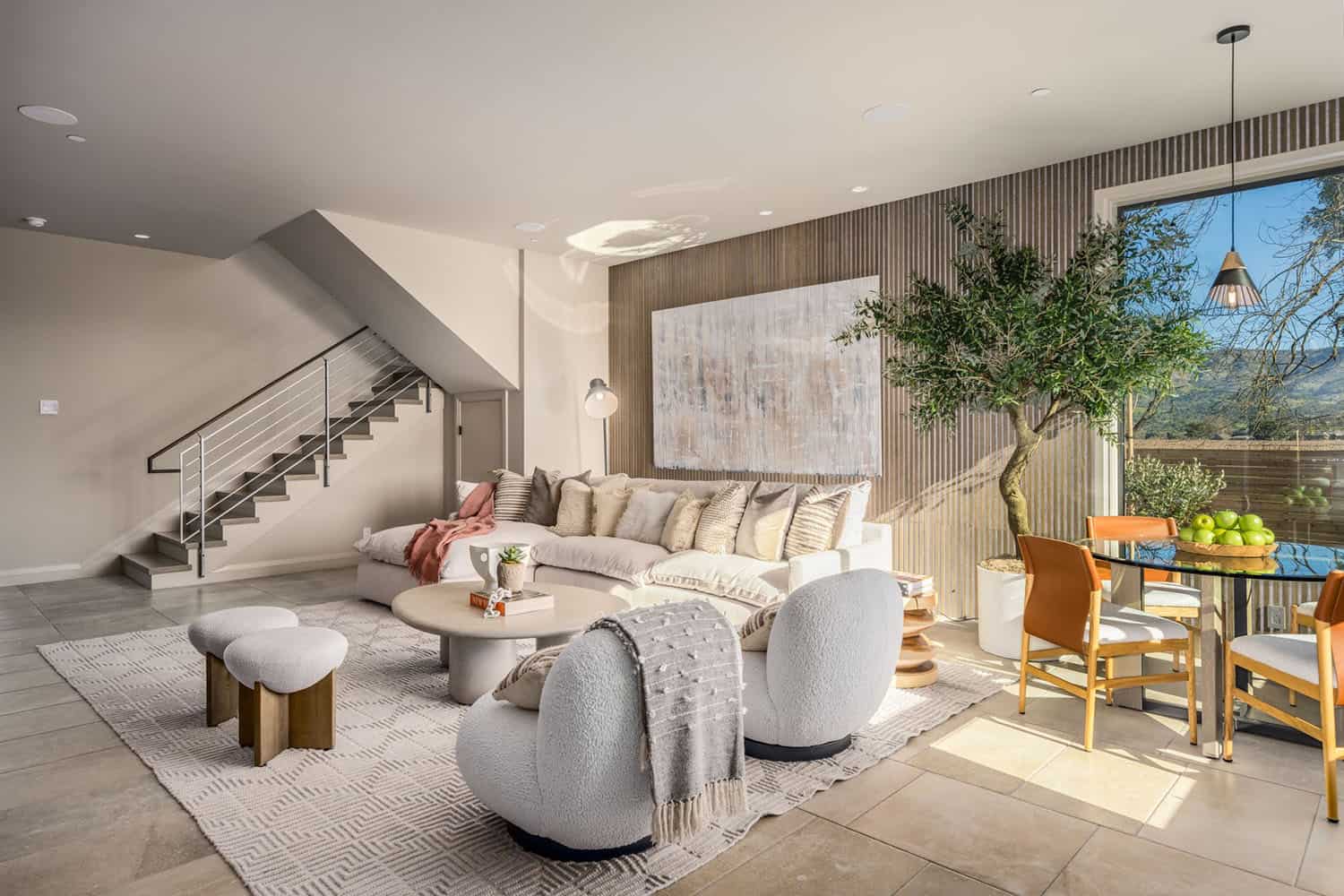 contemporary family room