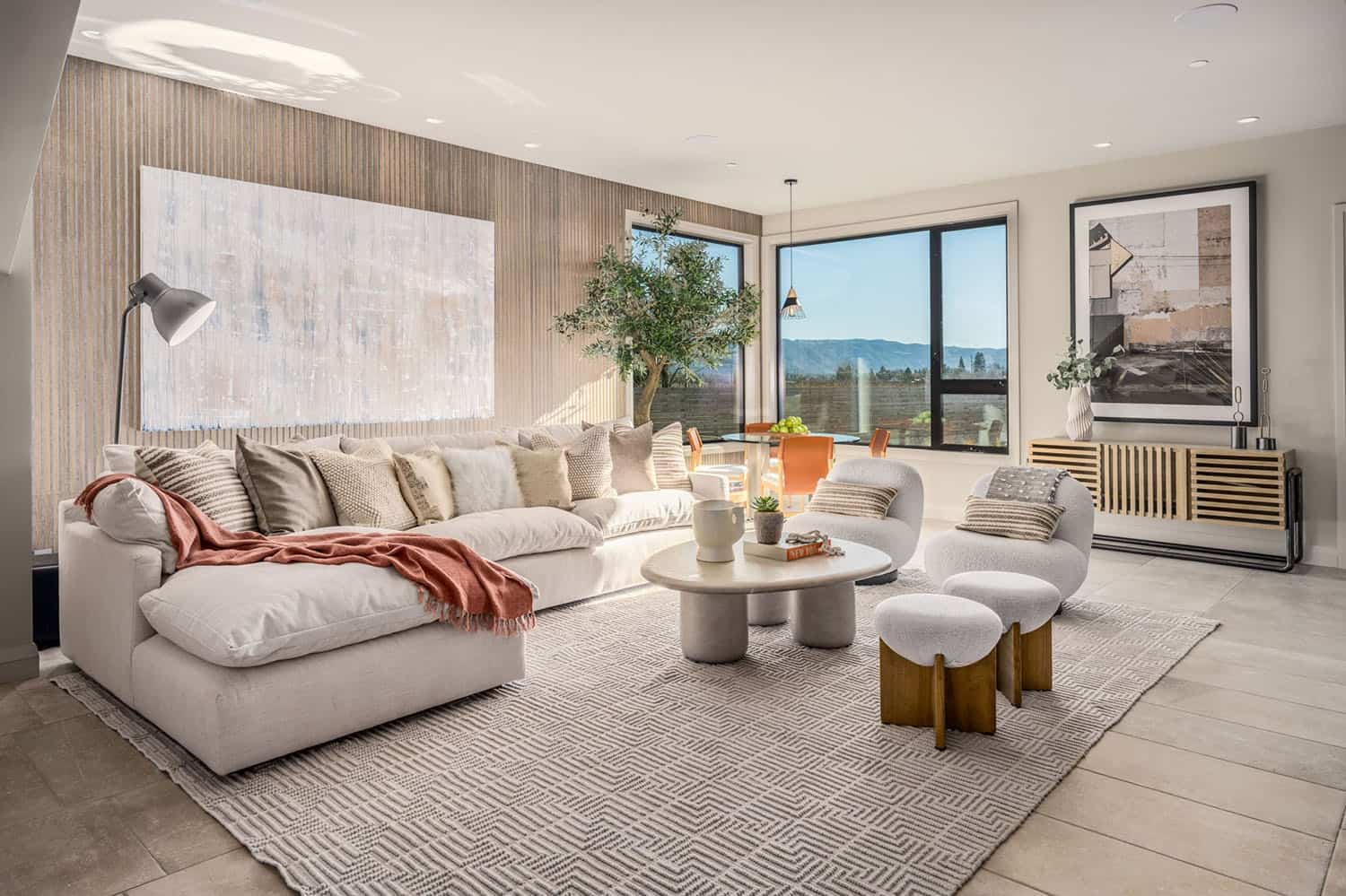 contemporary family room