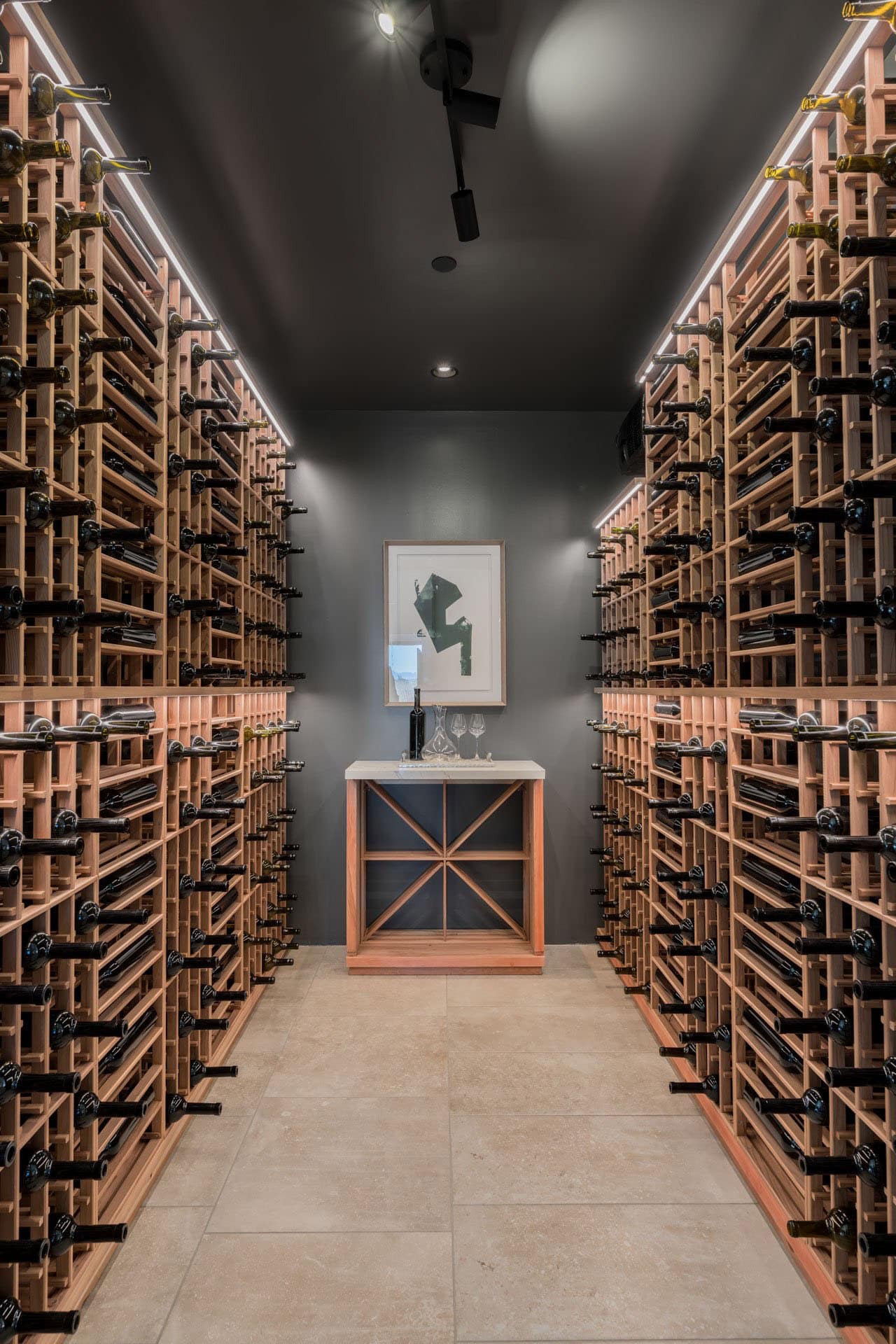 contemporary wine cellar