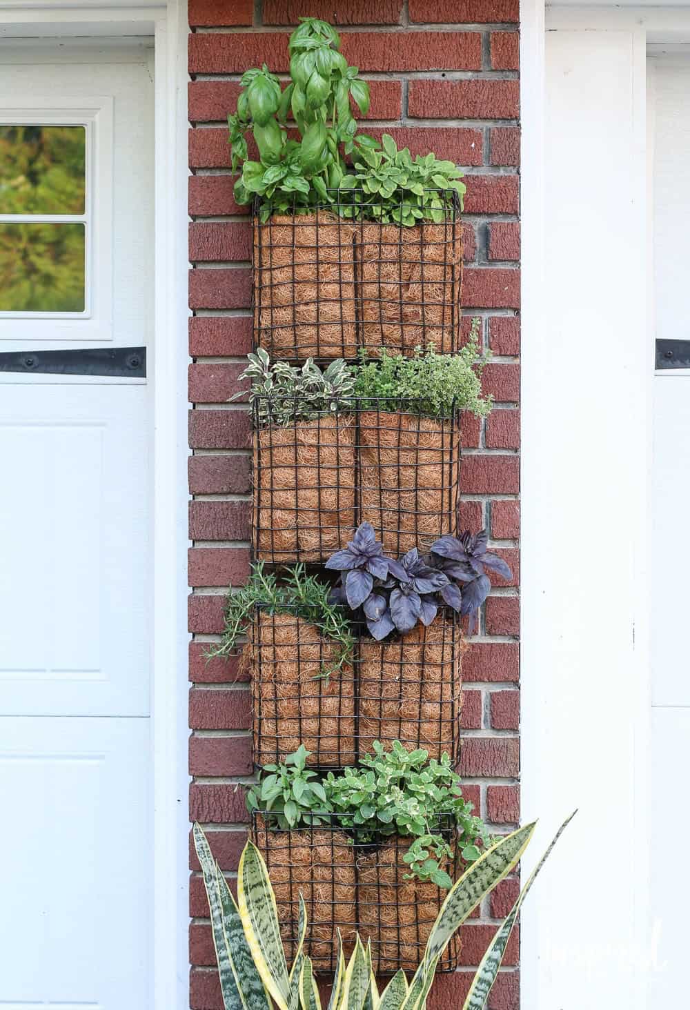 DIY vertical herb garden