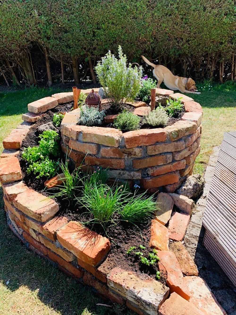 herb spiral garden
