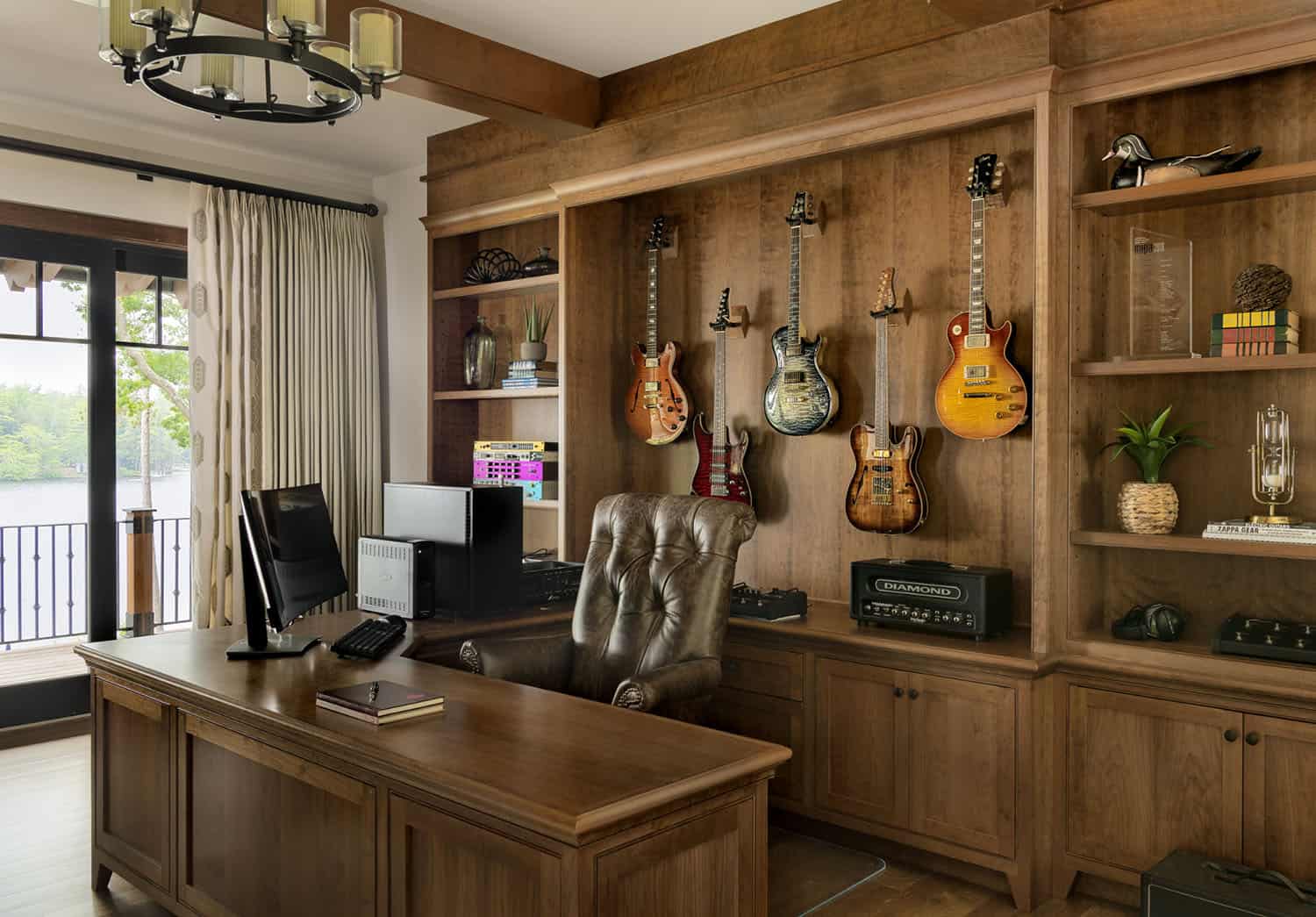 rustic home office