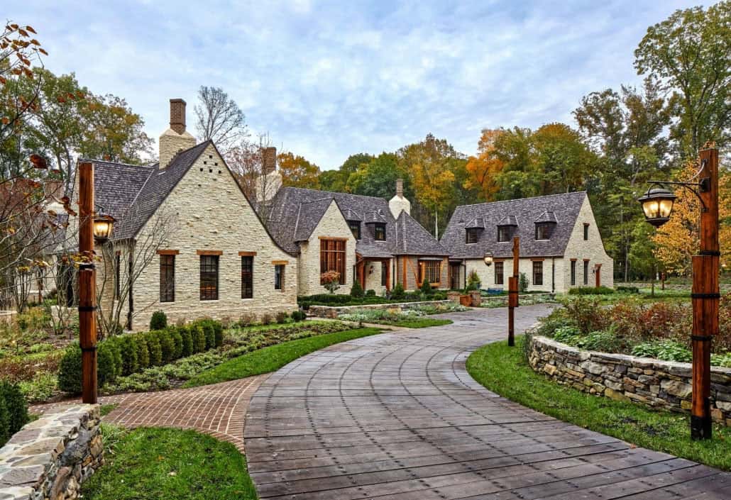 English Cotswold-inspired home exterior