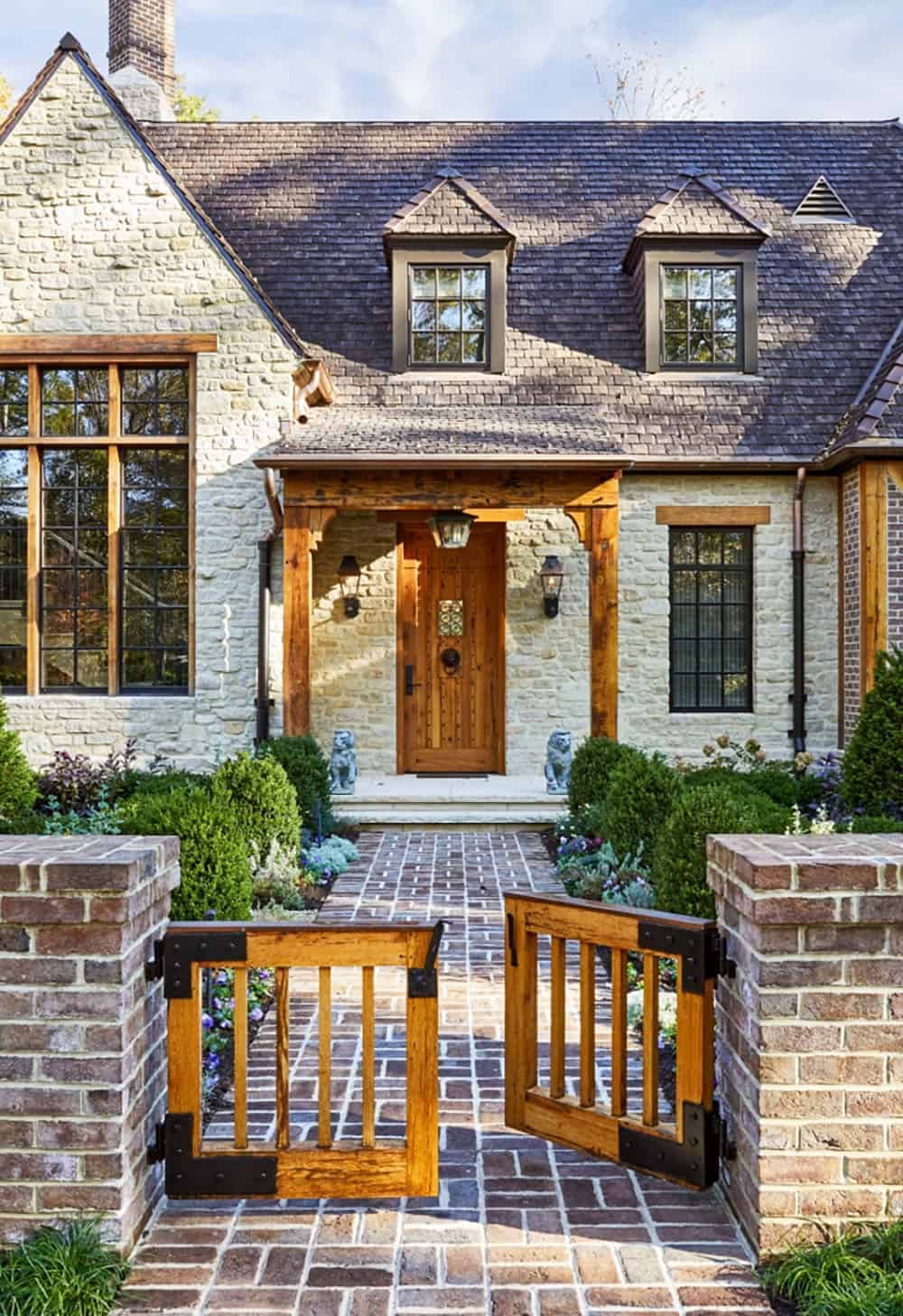 English Cotswold-inspired home exterior