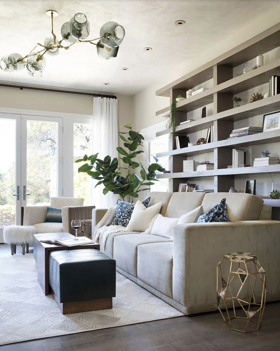 contemporary family room