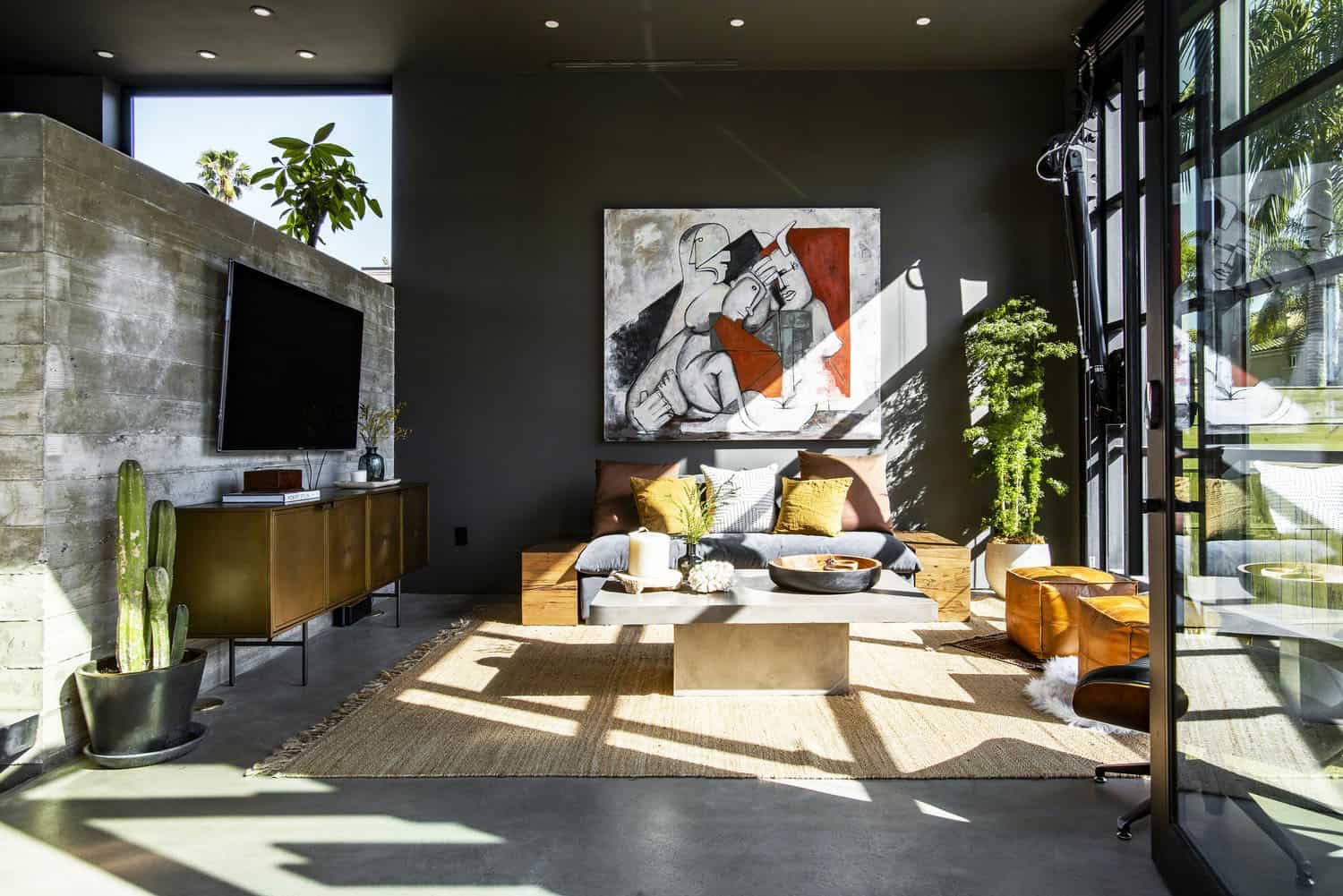 industrial style living room