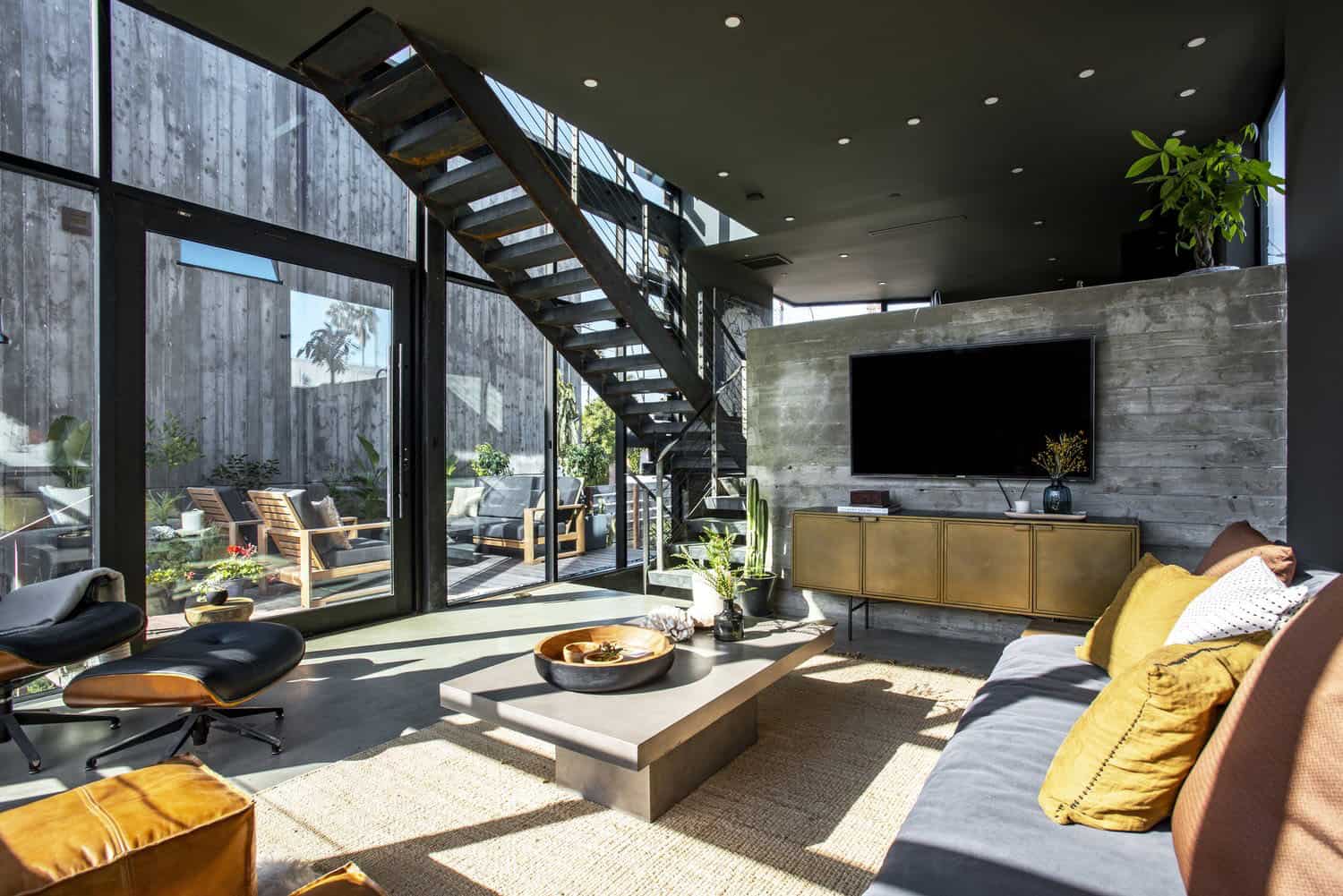 industrial style living room