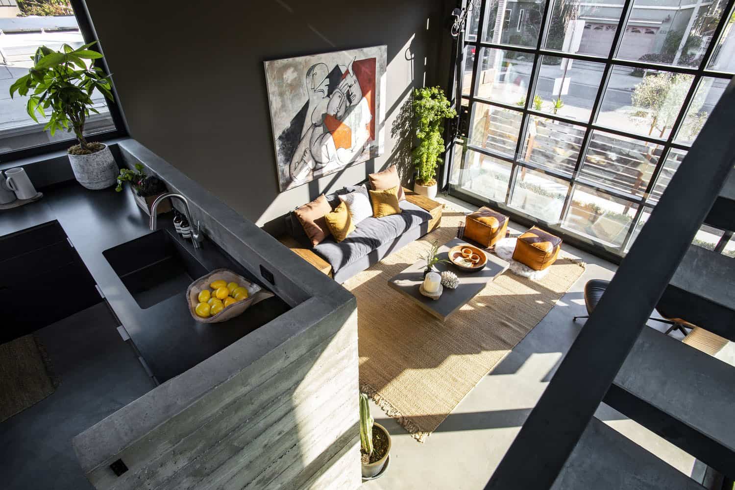 industrial style living room