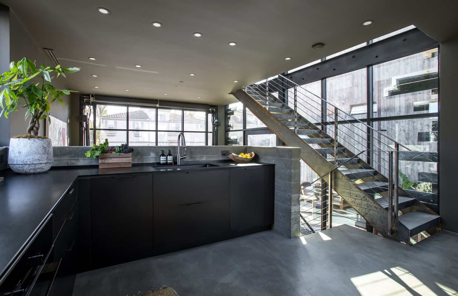industrial style kitchen
