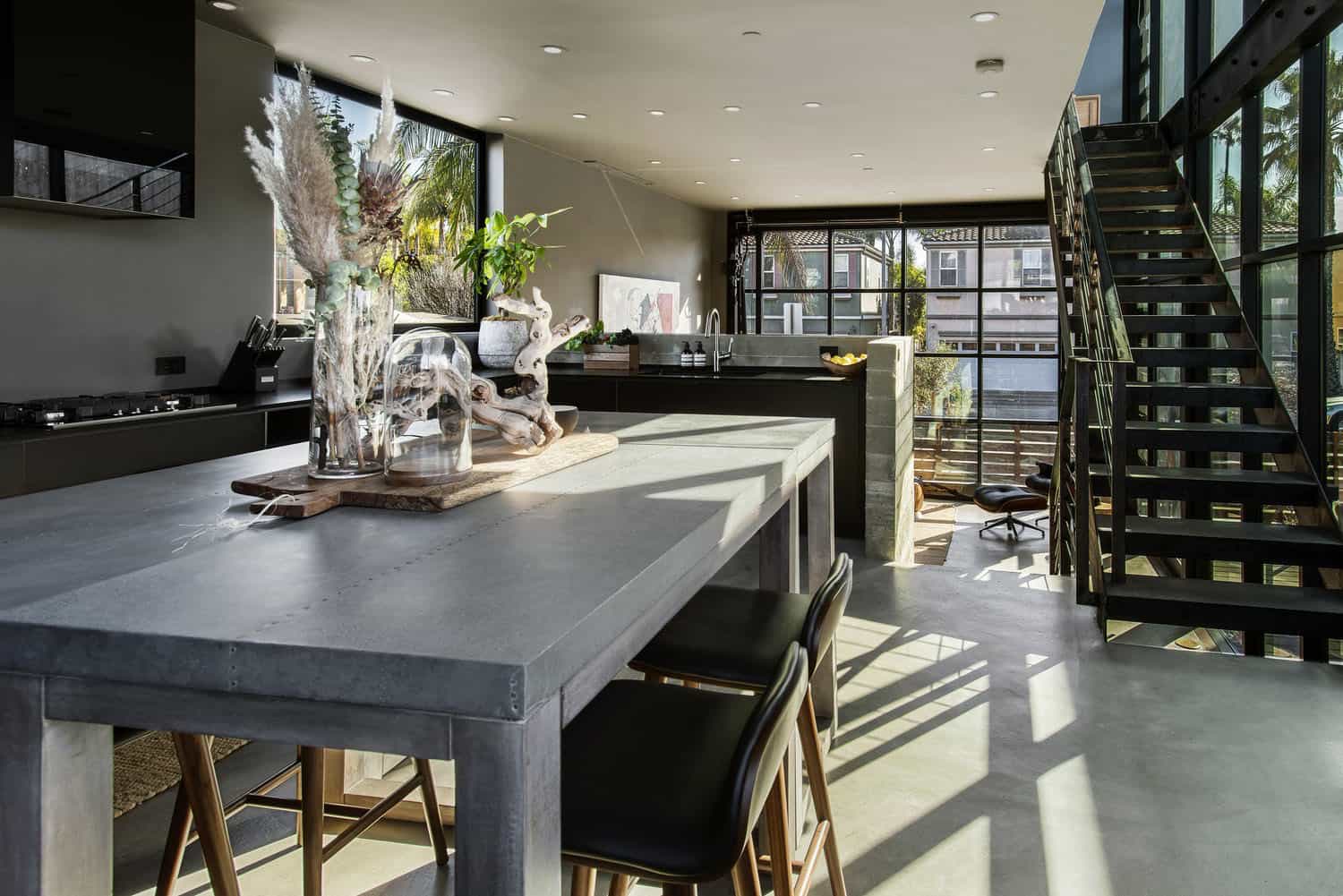 industrial style kitchen
