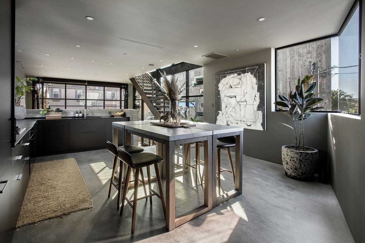 industrial style kitchen