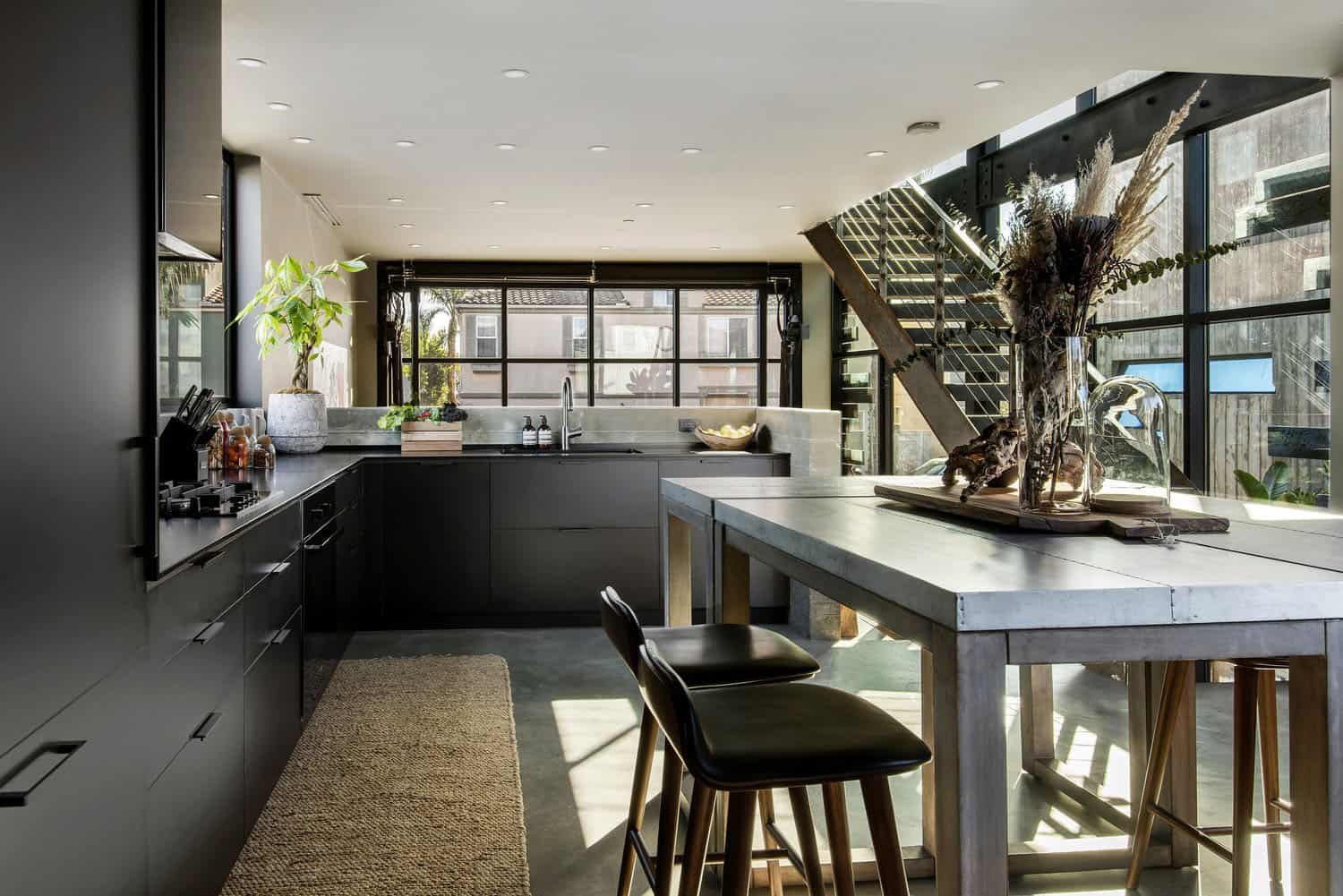 industrial style kitchen