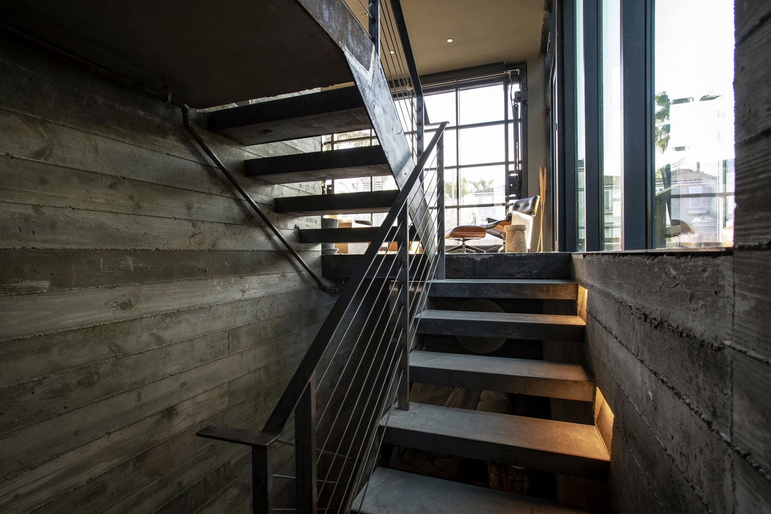 industrial style staircase