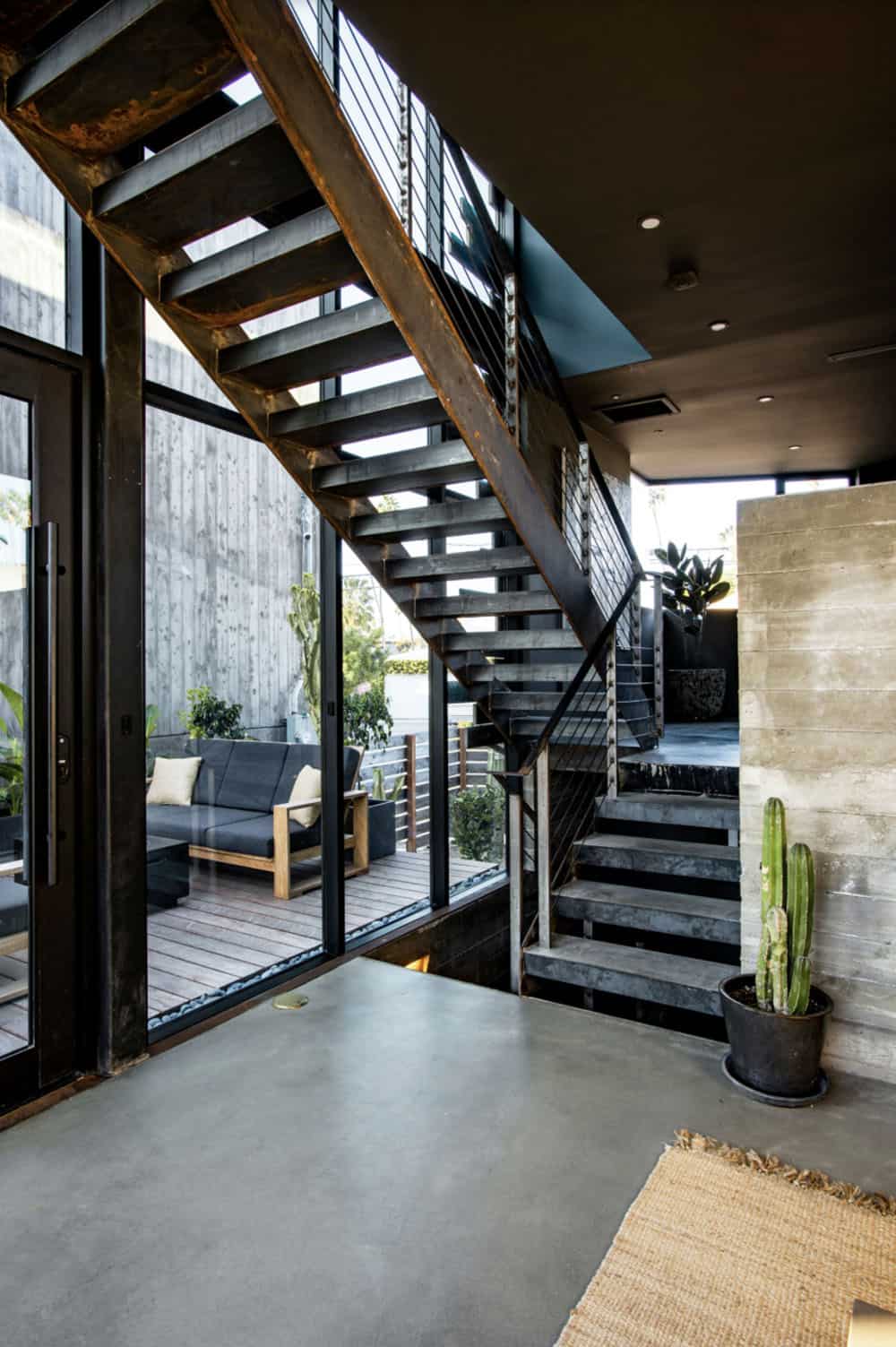 industrial style staircase
