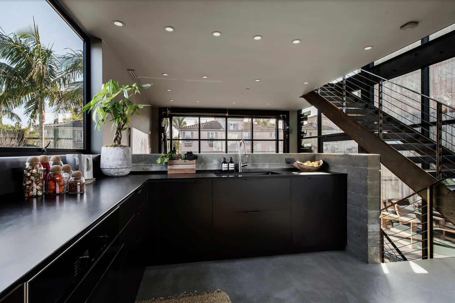 industrial style kitchen