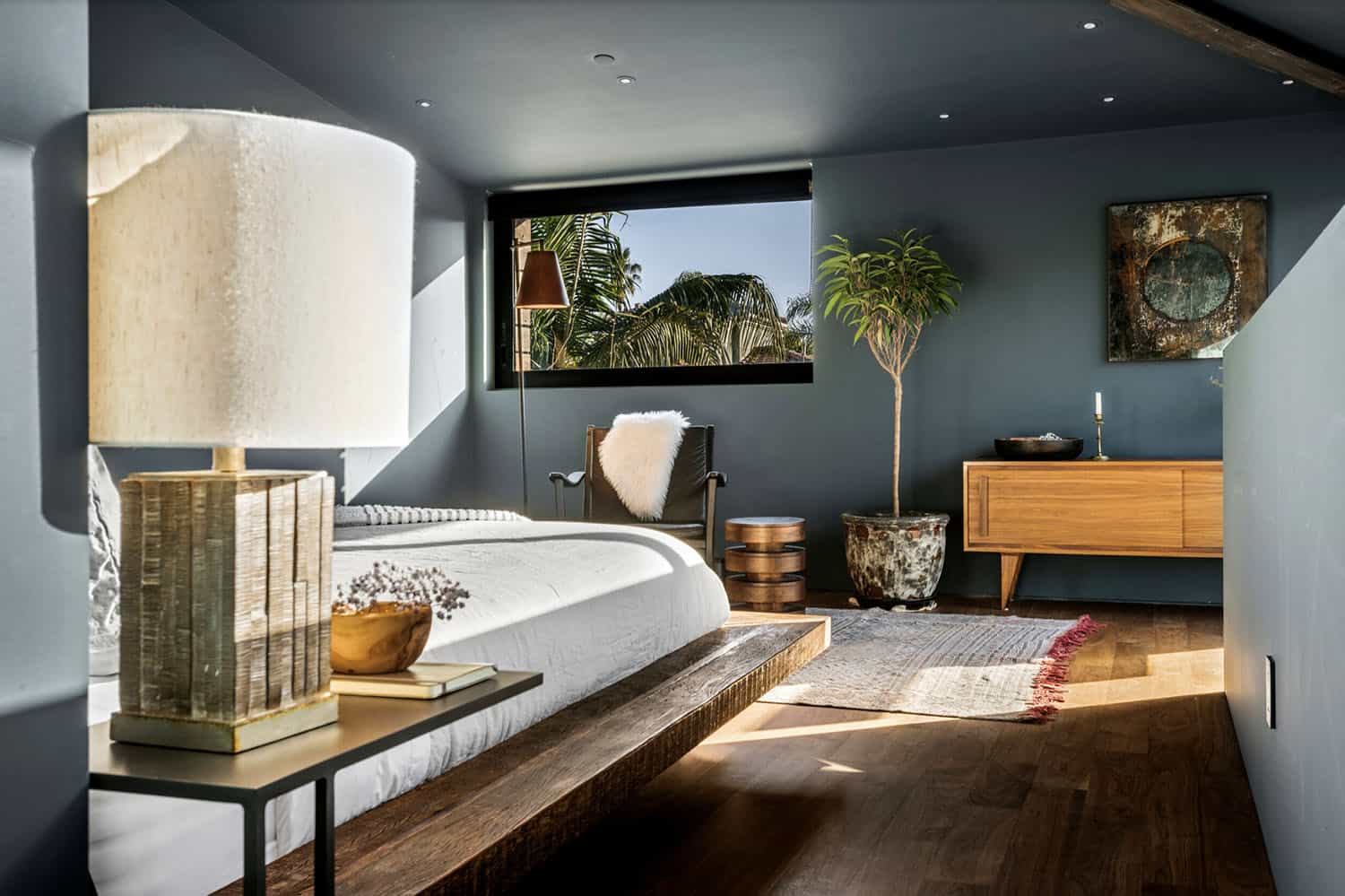 industrial style bedroom