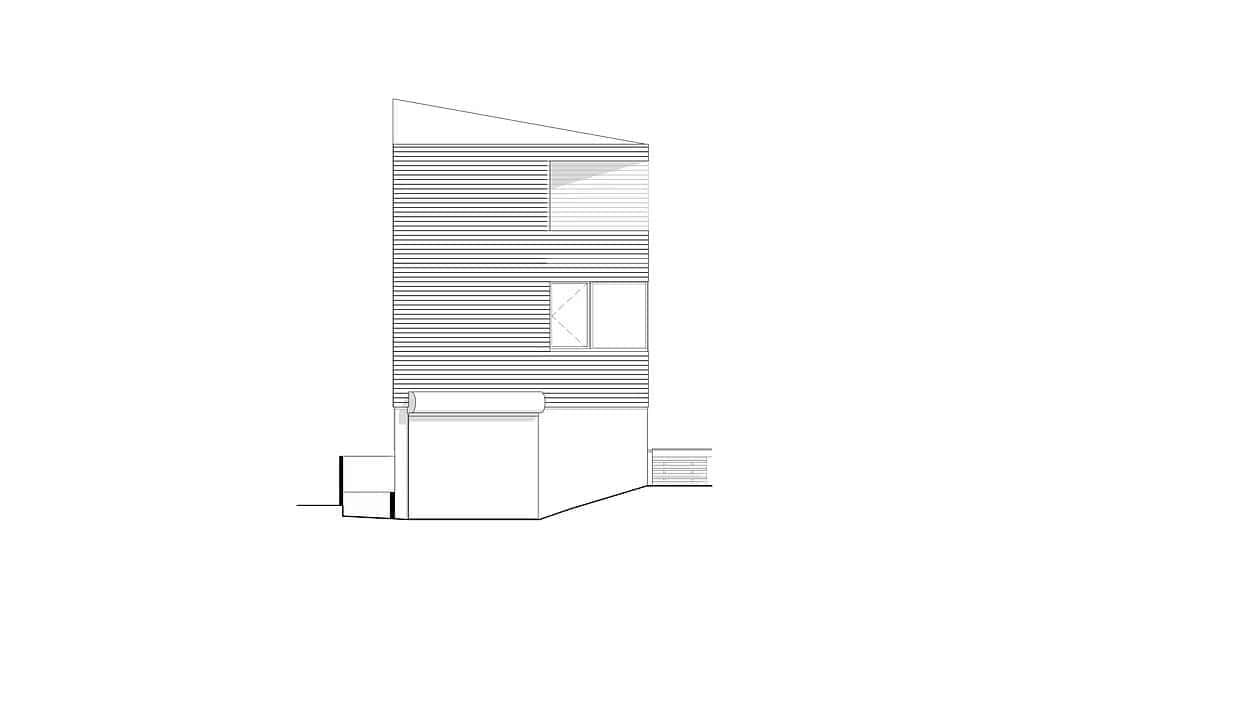 industrial style home elevation plan