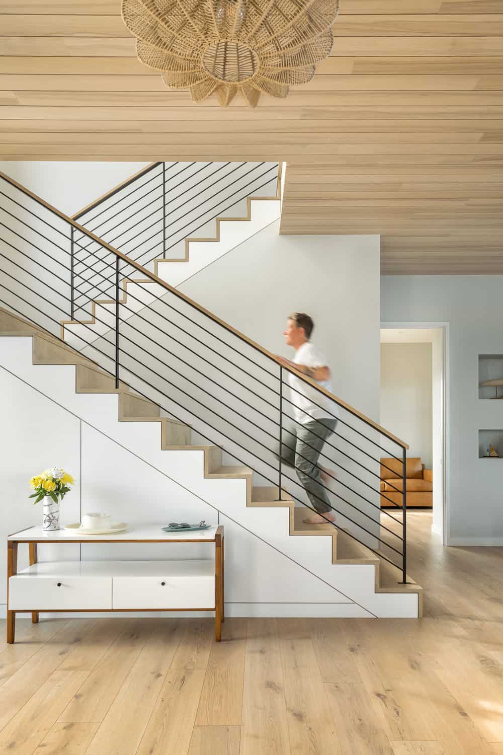 modern japandi-inspired staircase
