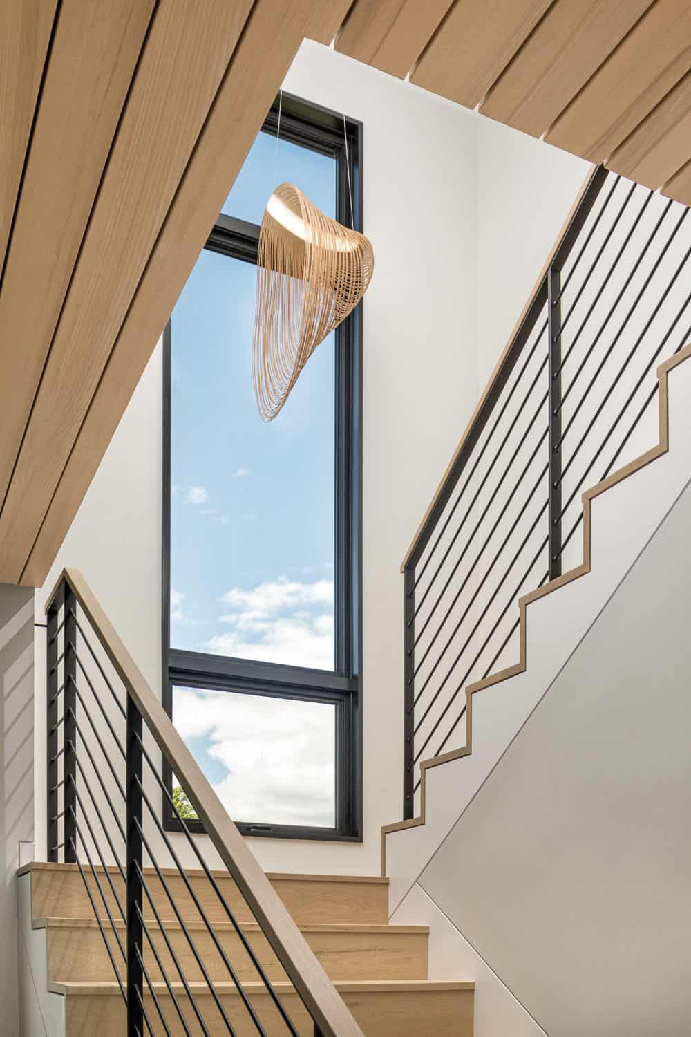 modern japandi-inspired staircase