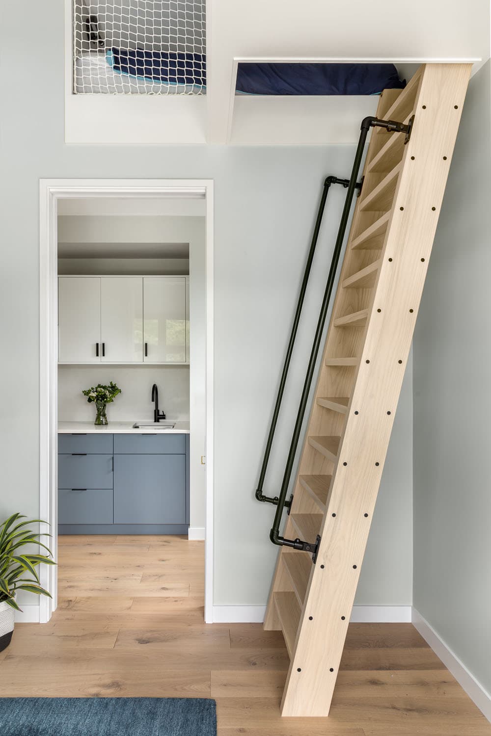 modern japandi-inspired staircase