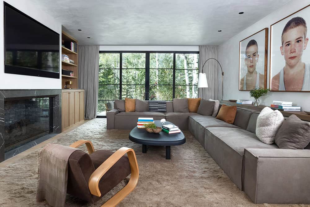 contemporary family room