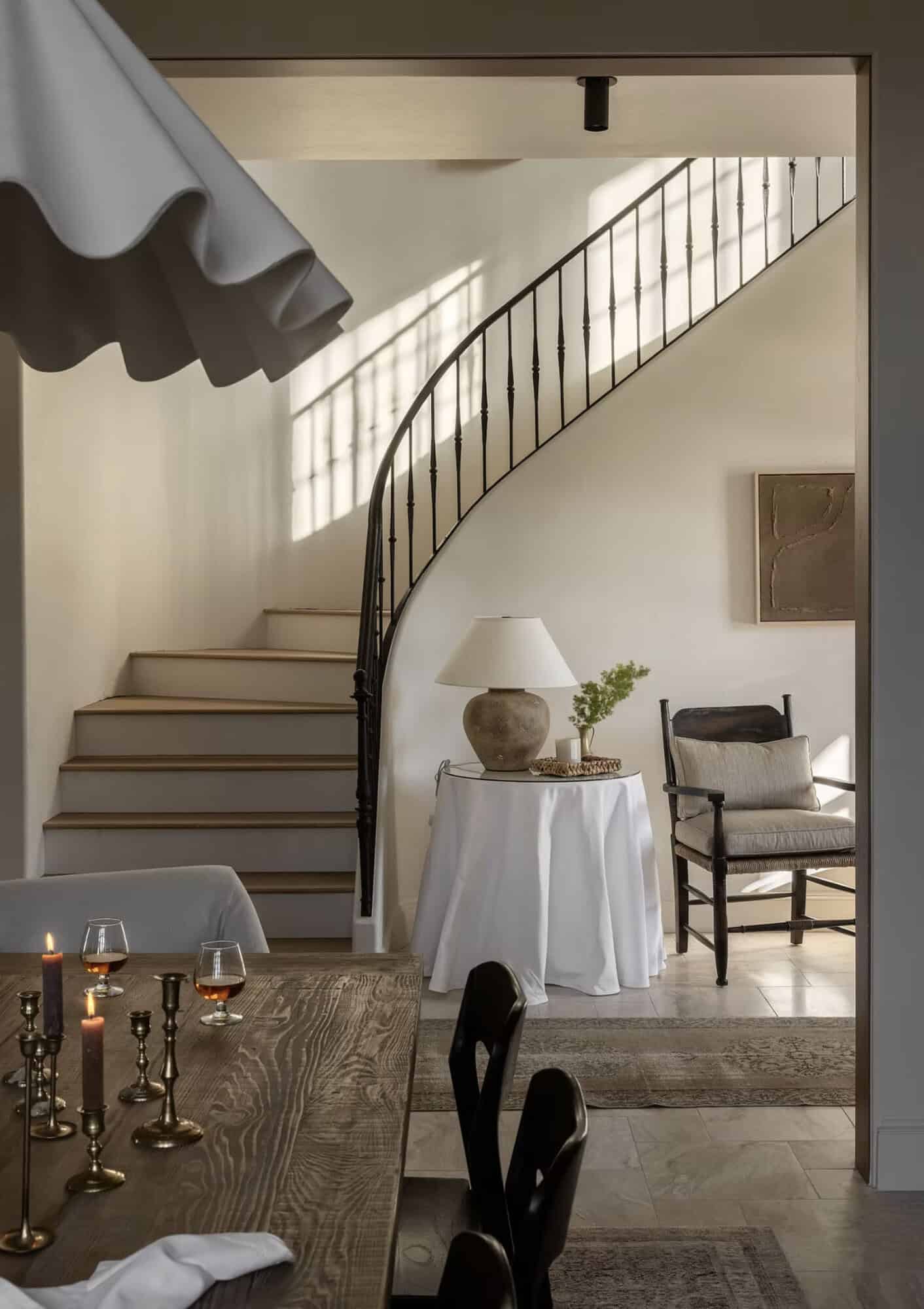 rustic modern style staircase