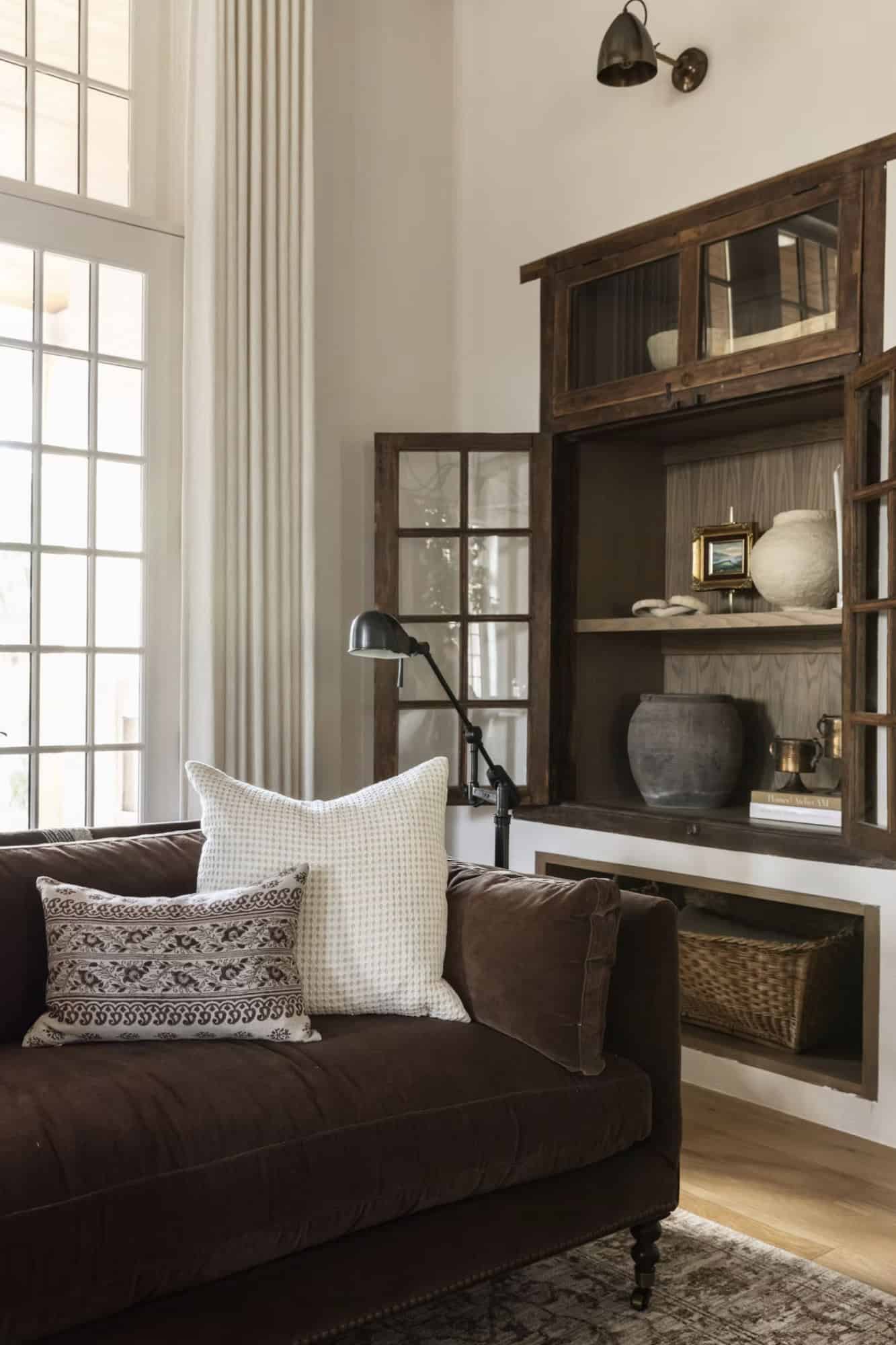 rustic modern style living room