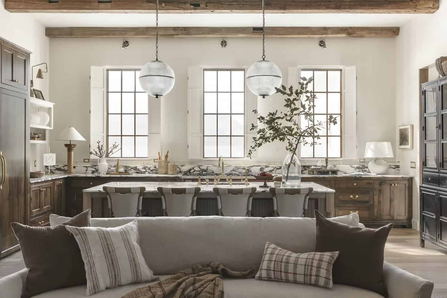 rustic modern style living room