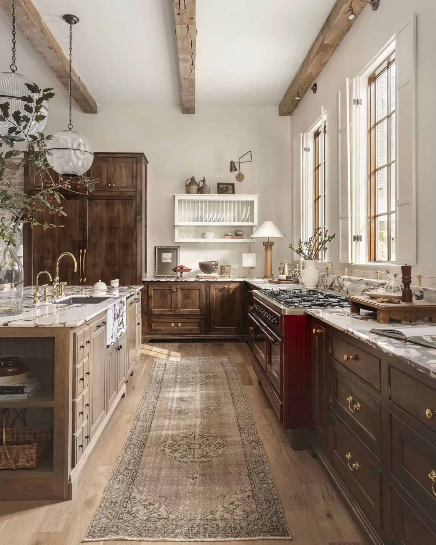 rustic modern style kitchen