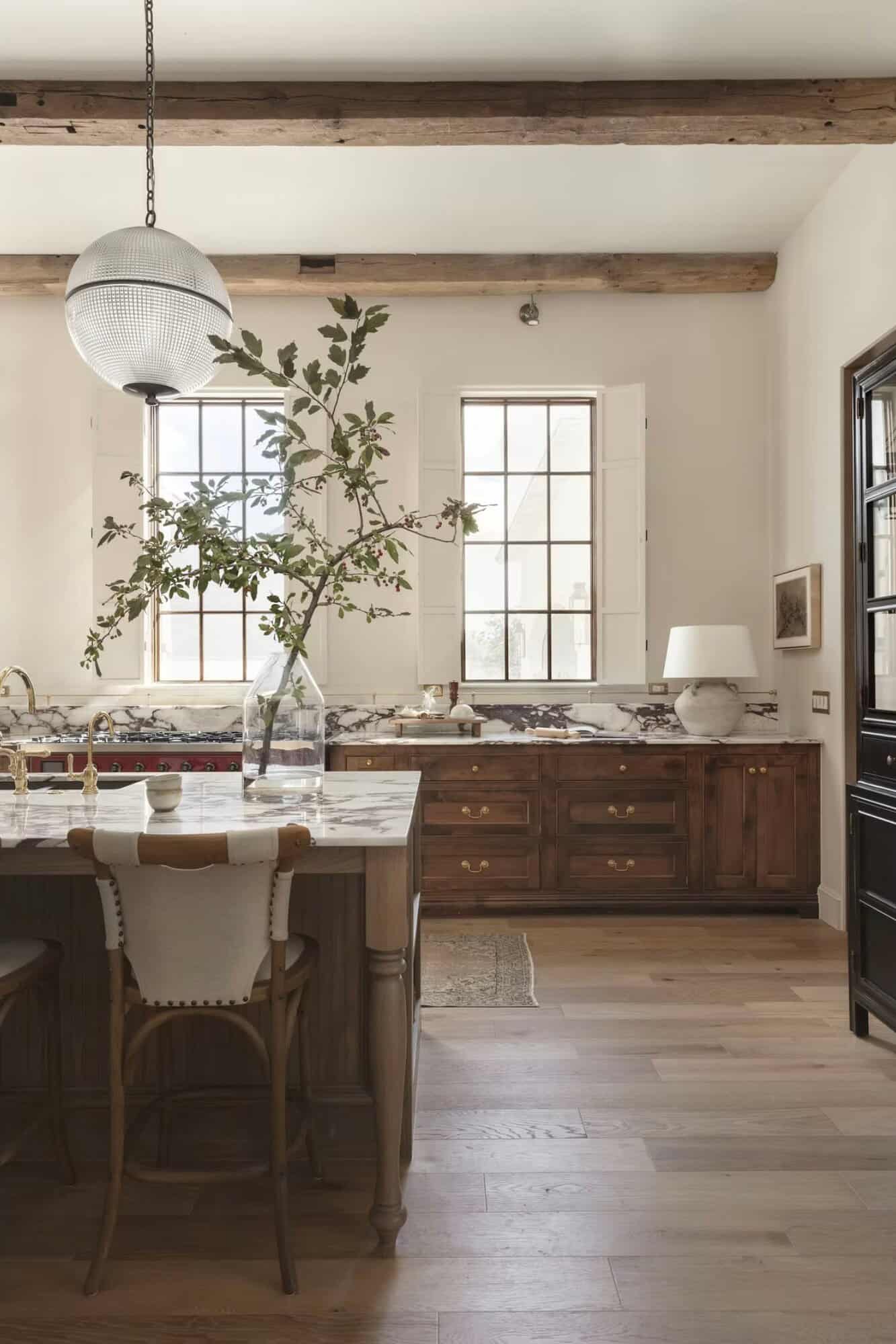 rustic modern style kitchen
