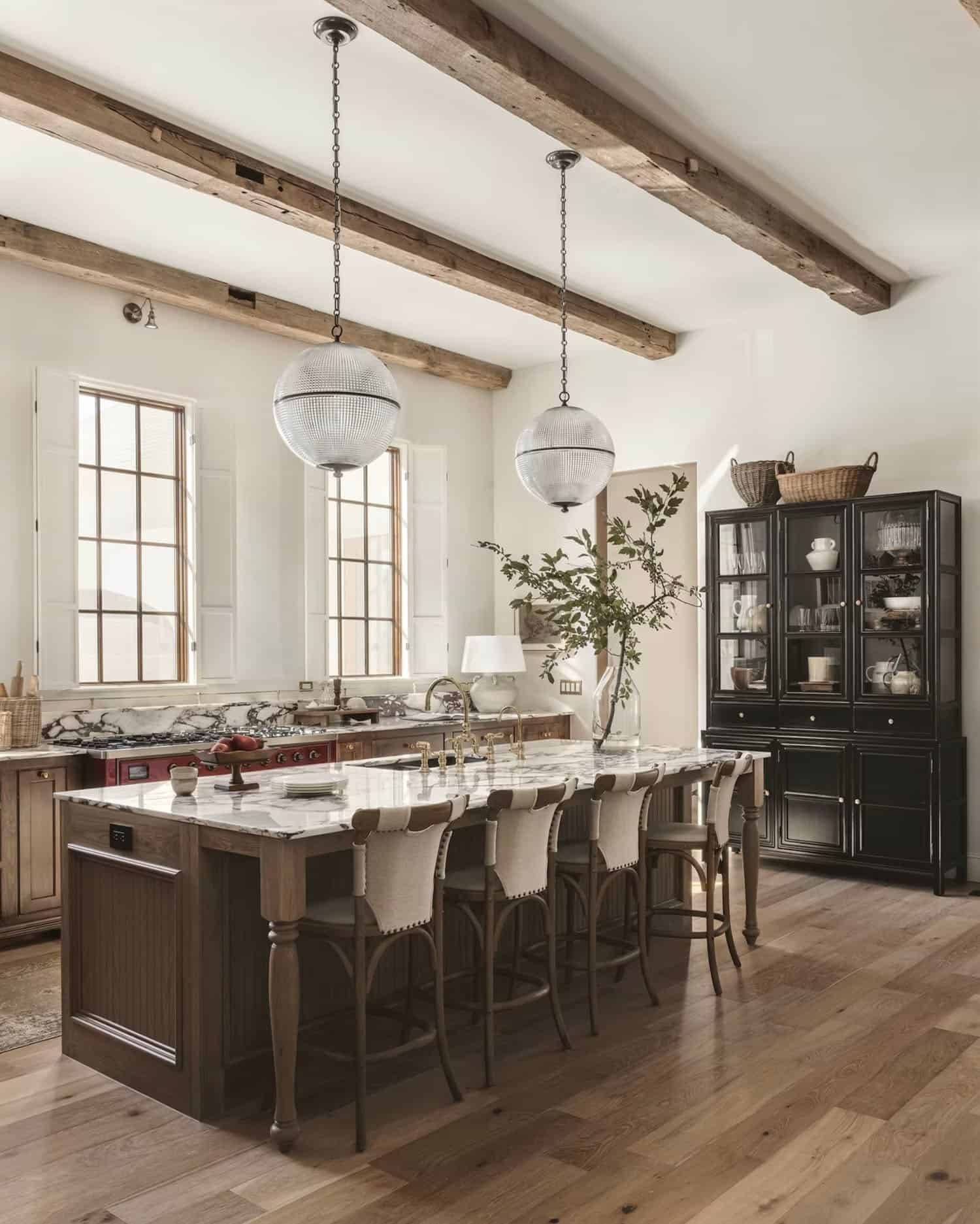 rustic modern style kitchen