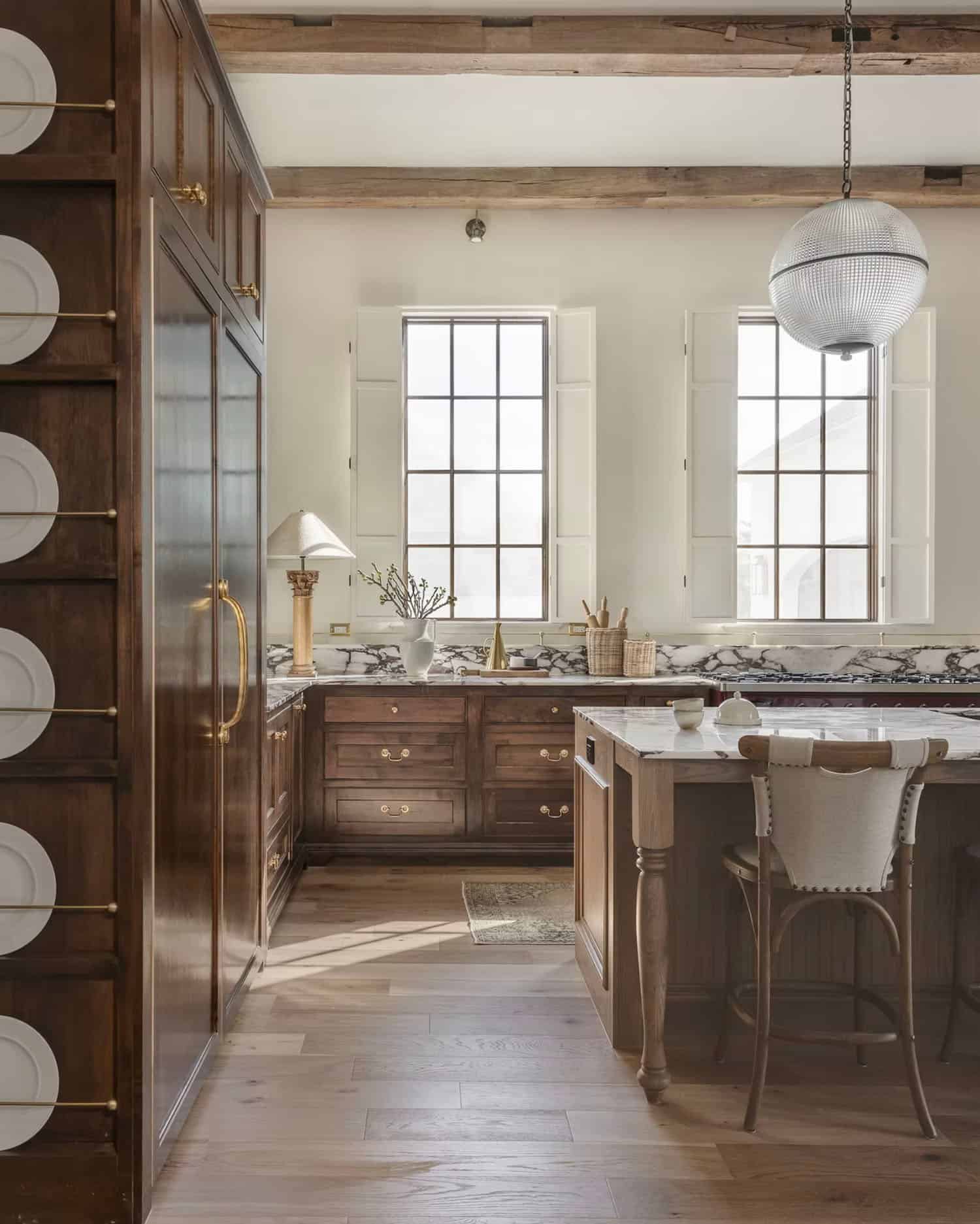 rustic modern style kitchen