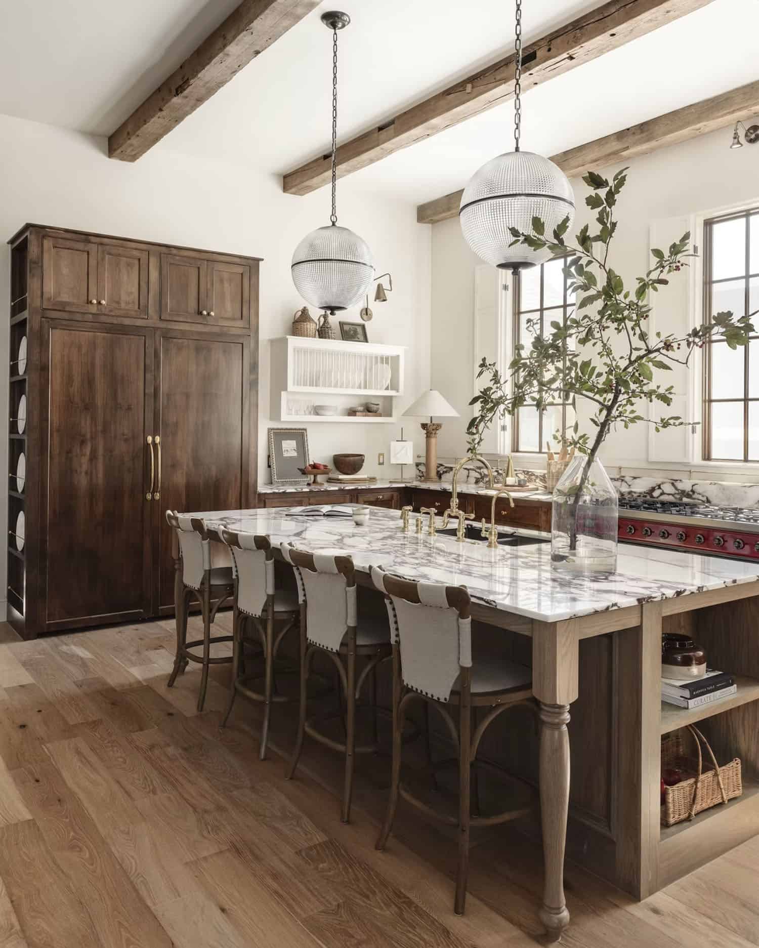 rustic modern style kitchen