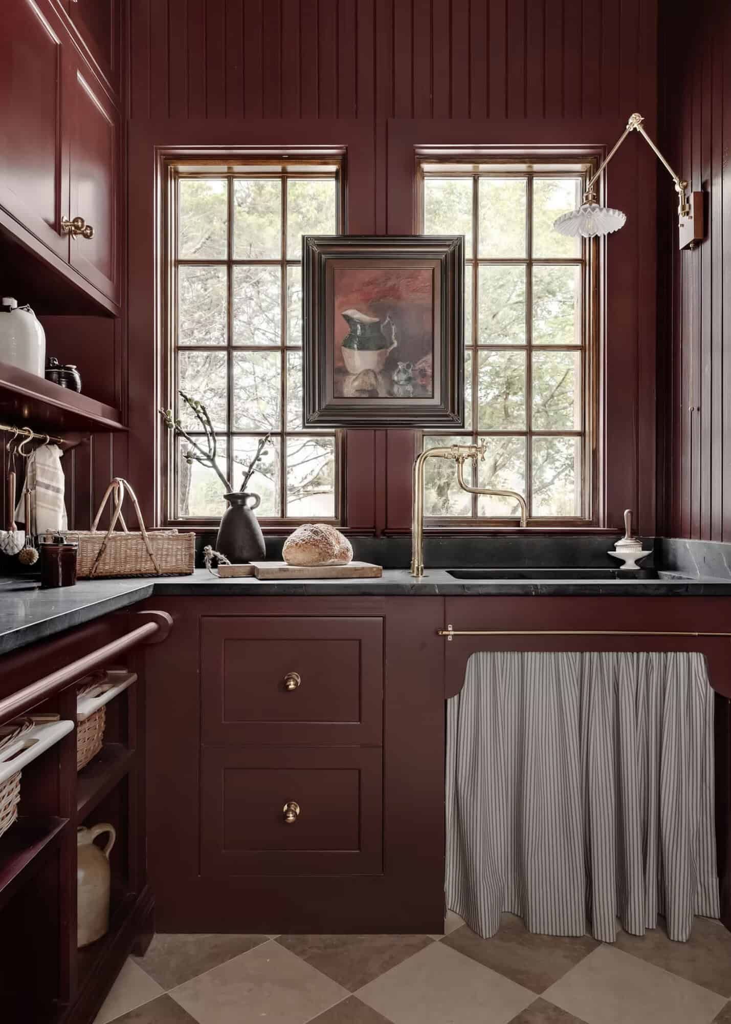 rustic modern style pantry