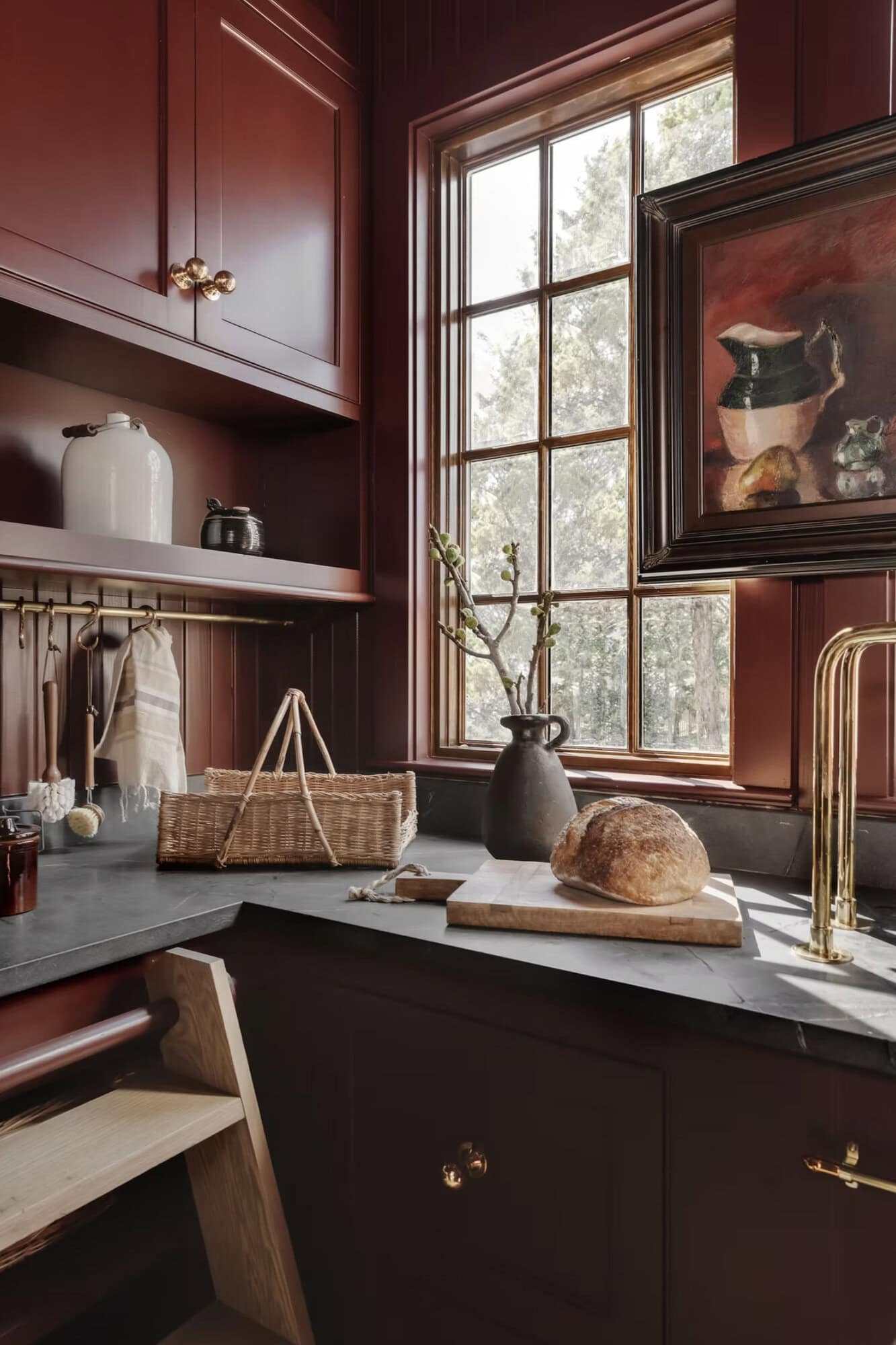 rustic modern style pantry